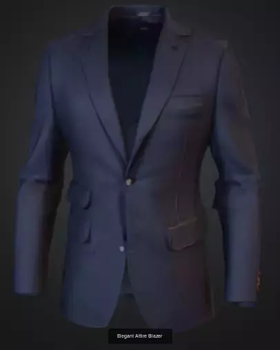 Formal and Tactical Outfit 3D Clothing Set 3D Model Collection_3