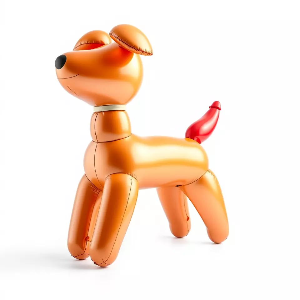 Inflatable Balloon Dog Model Pack for Animation and Games Low-poly 3D model_2