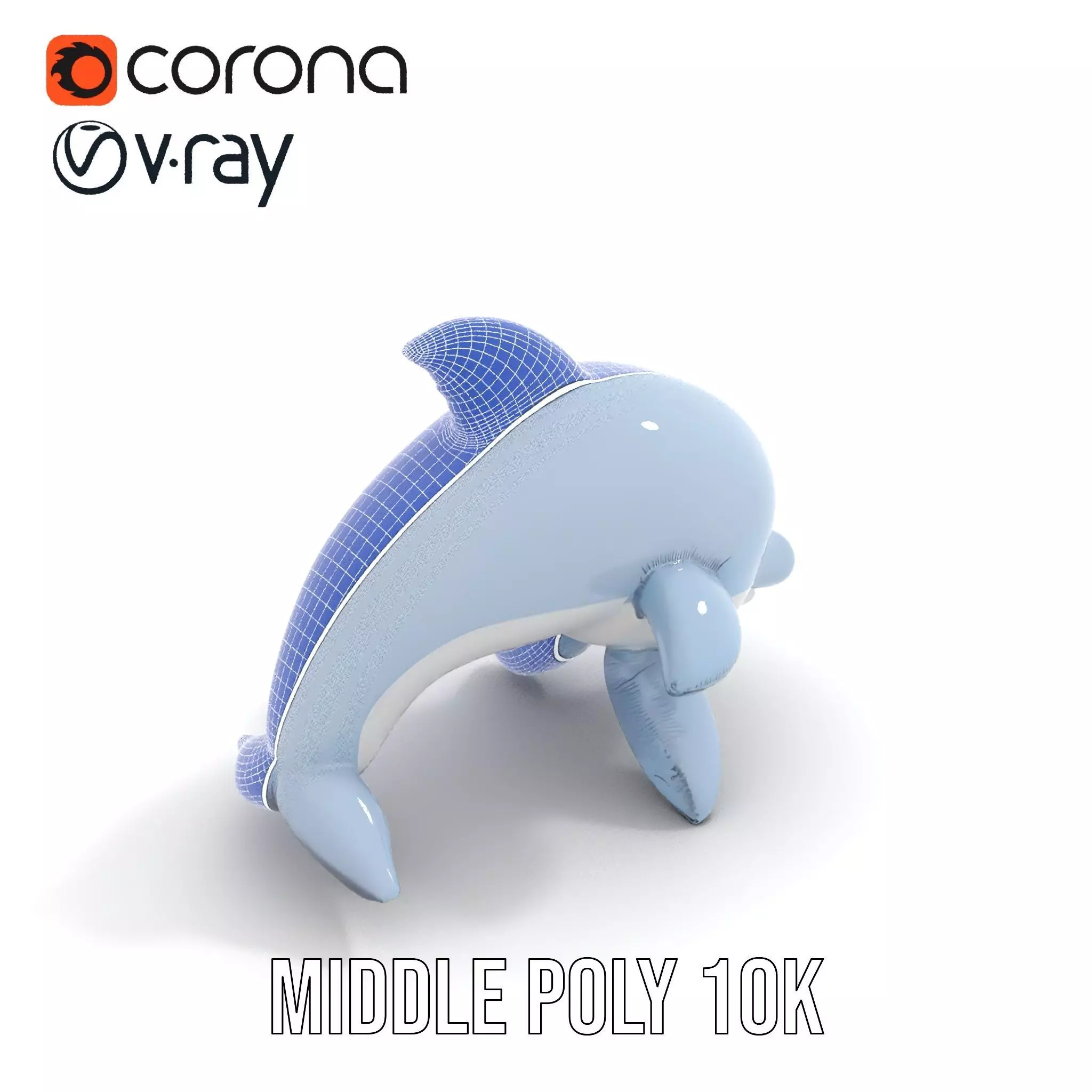 Inflatable Dolphin Toy Model Pack for Rendering Low-poly 3D model_27