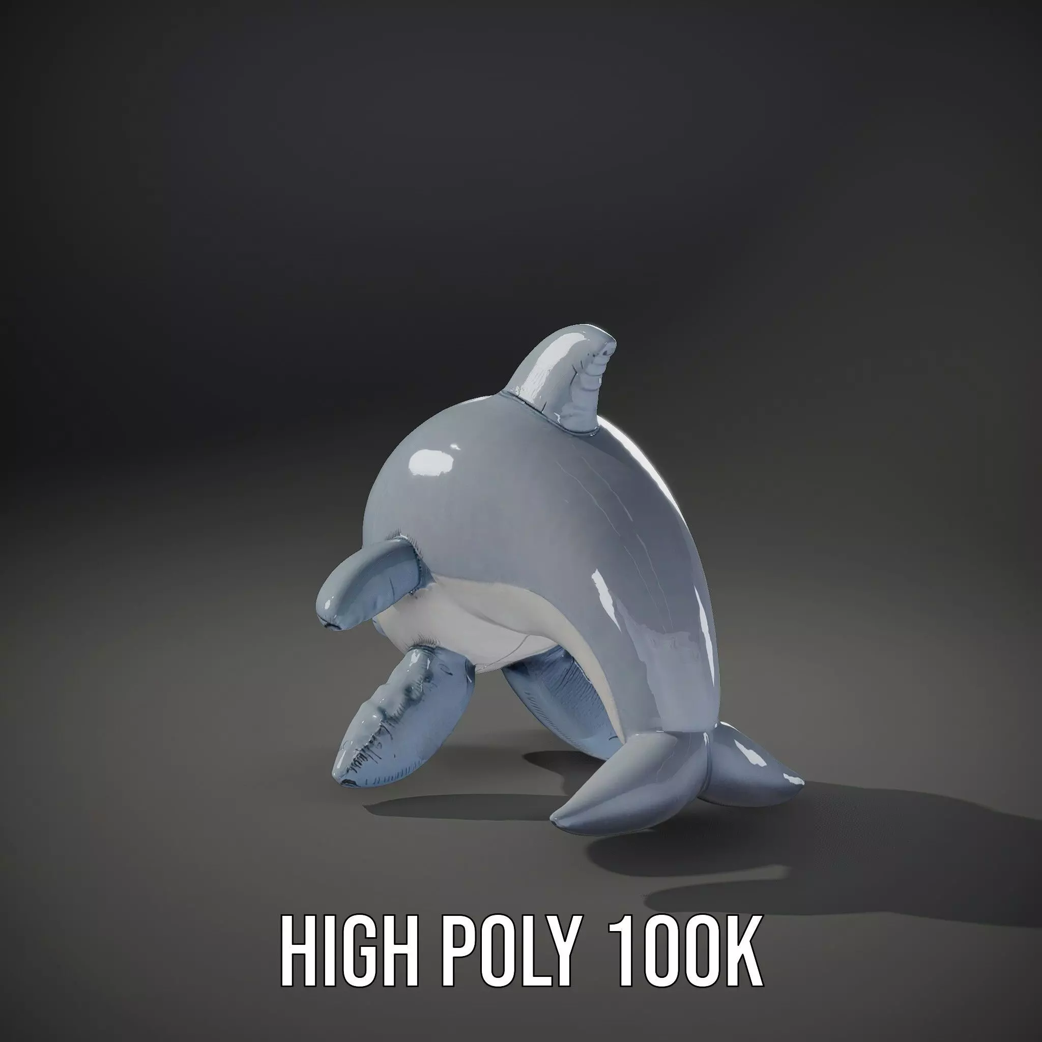 Inflatable Dolphin Toy Model Pack for Rendering Low-poly 3D model_12