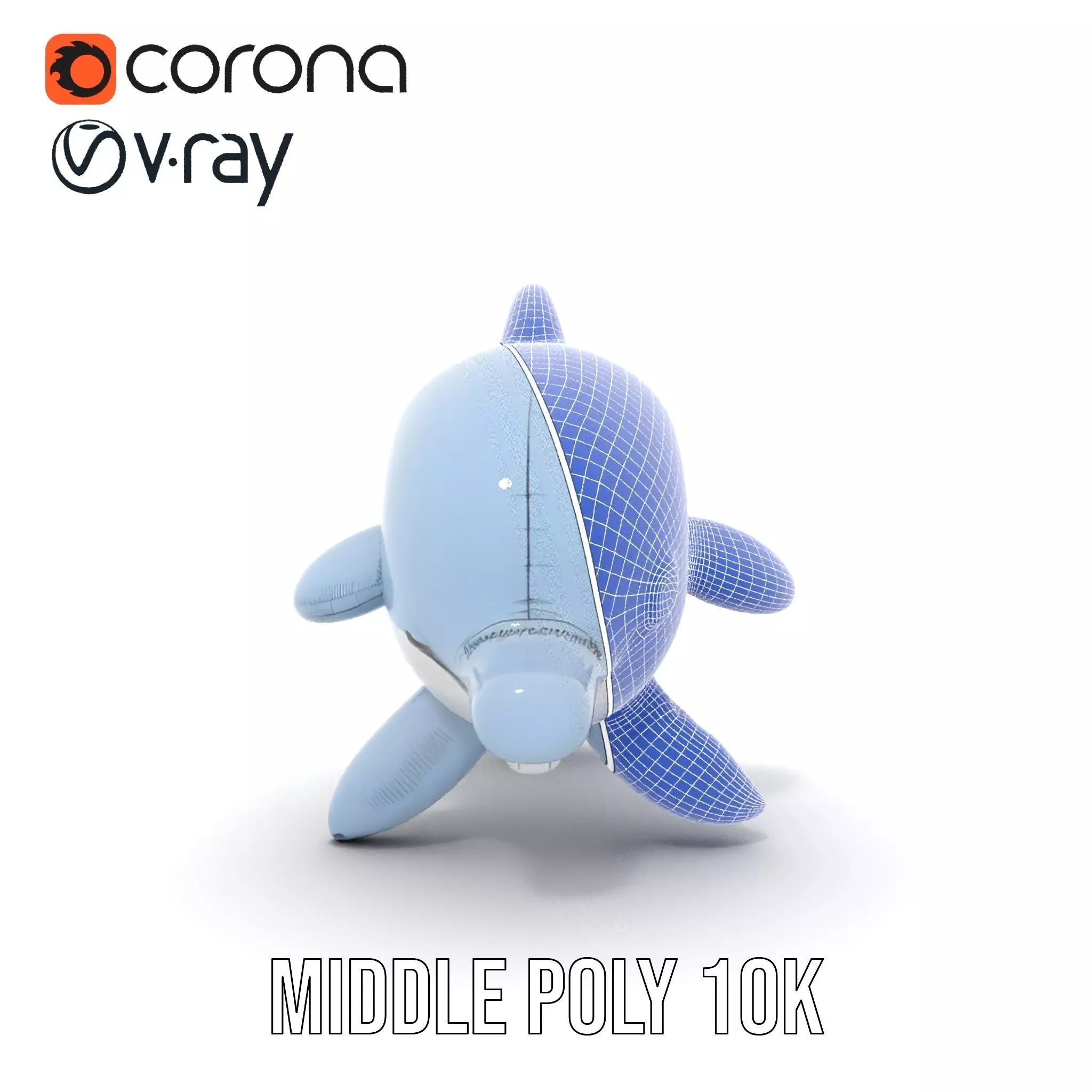 Inflatable Dolphin Toy Model Pack for Rendering Low-poly 3D model_21