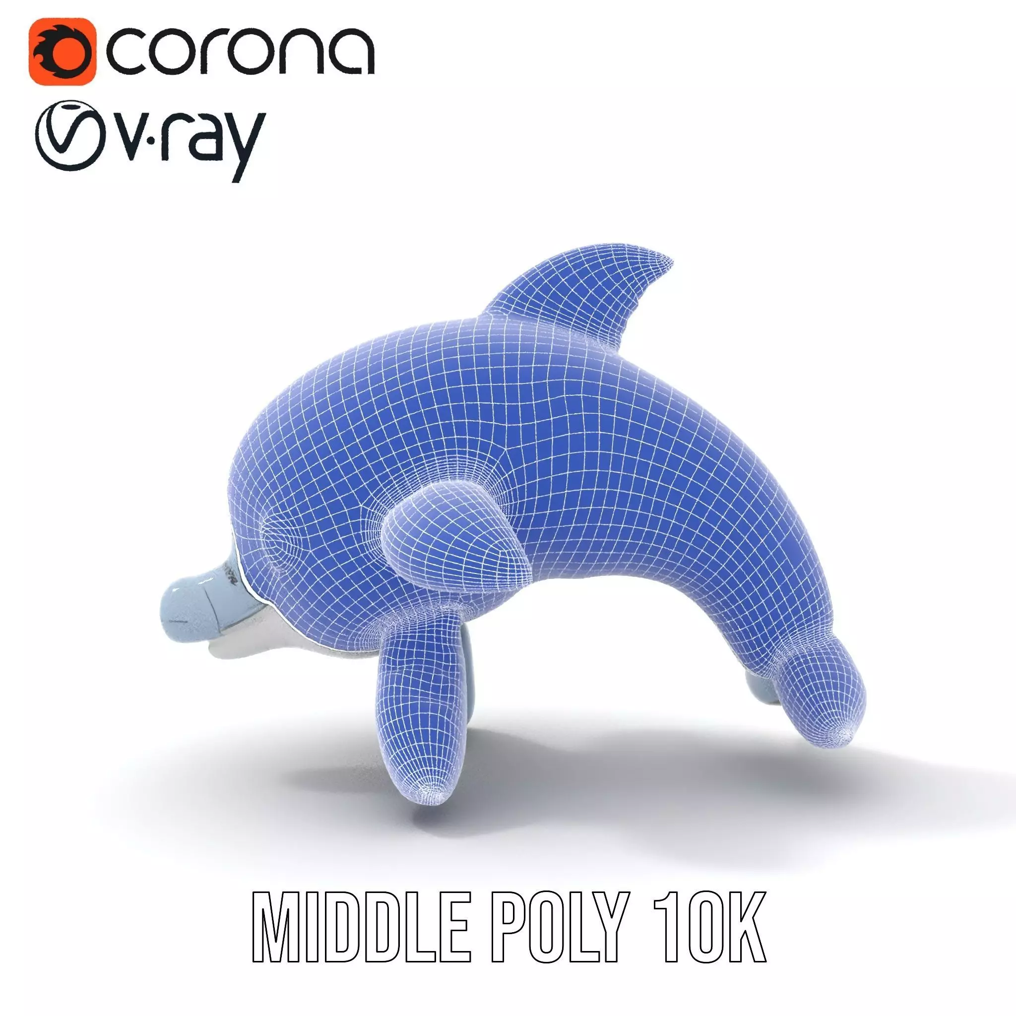 Inflatable Dolphin Toy Model Pack for Rendering Low-poly 3D model_15