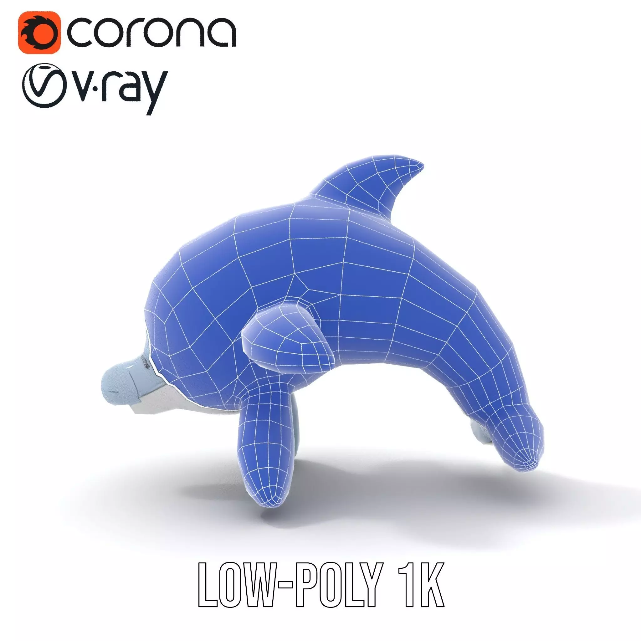 Inflatable Dolphin Toy Model Pack for Rendering Low-poly 3D model_22