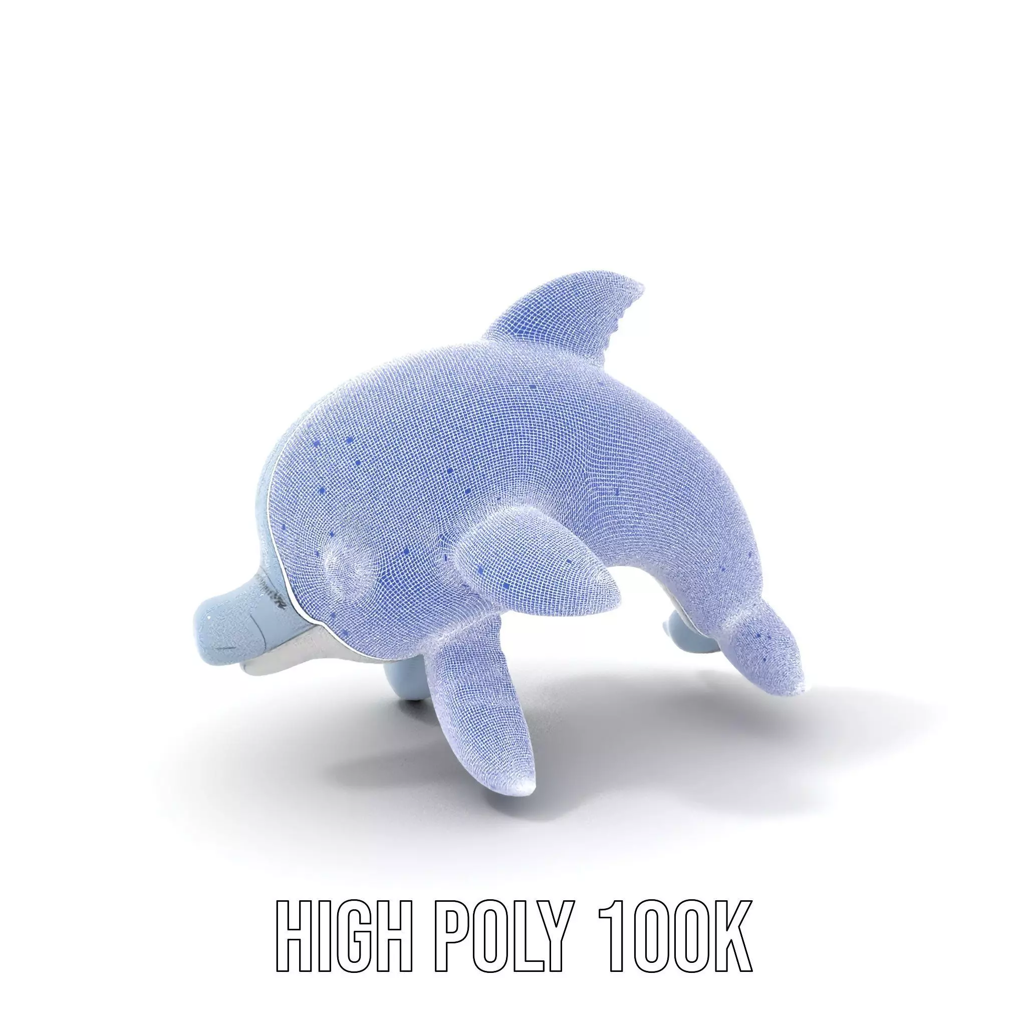 Inflatable Dolphin Toy Model Pack for Rendering Low-poly 3D model_4