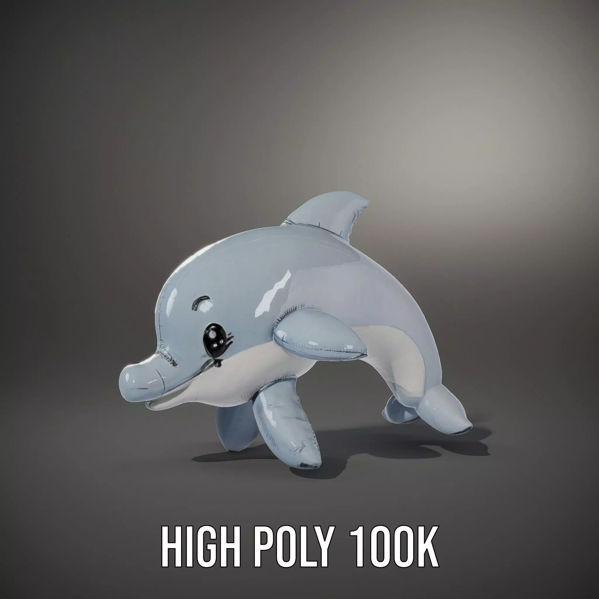 Inflatable Dolphin Toy Model Pack for Rendering Low-poly 3D model_9