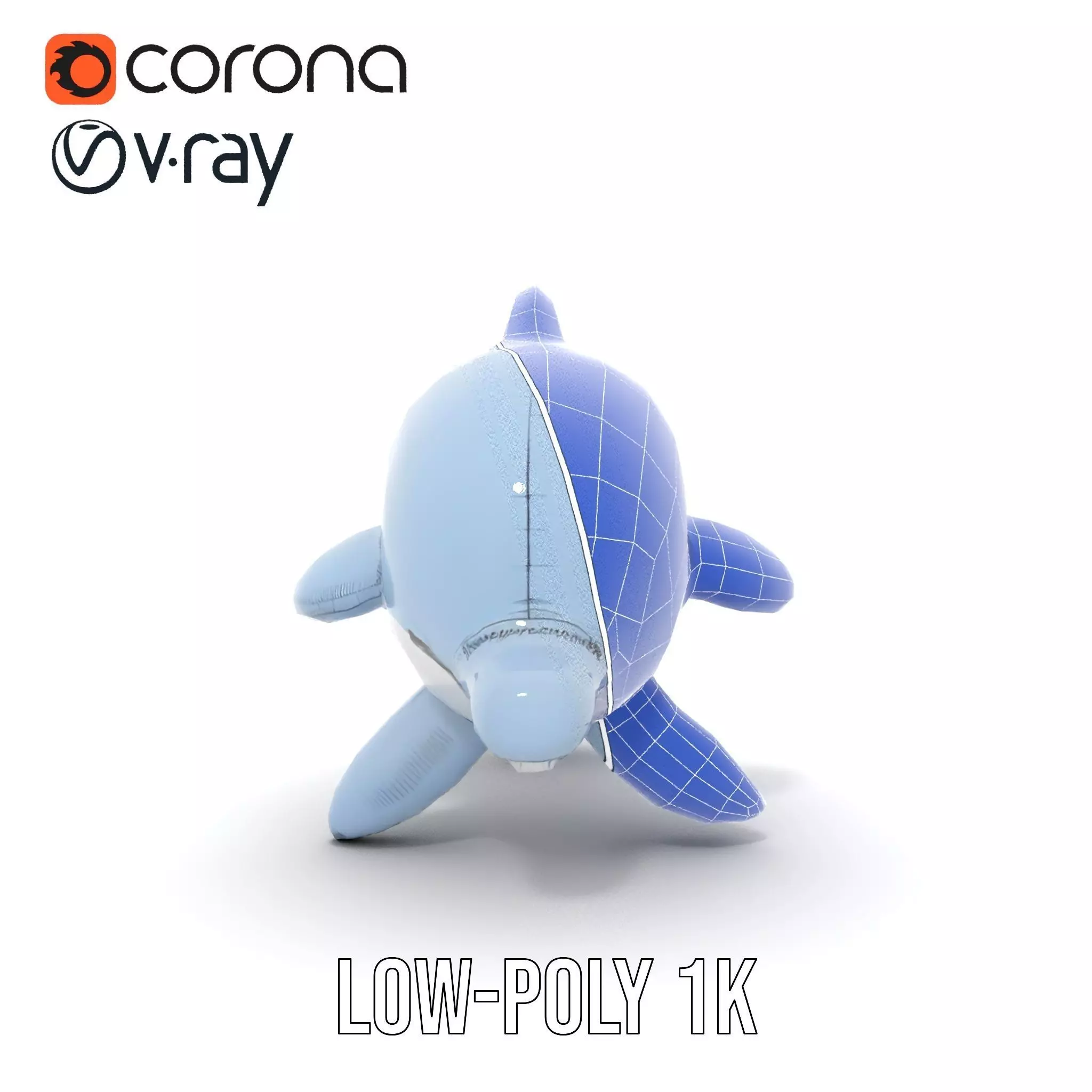 Inflatable Dolphin Toy Model Pack for Rendering Low-poly 3D model_30