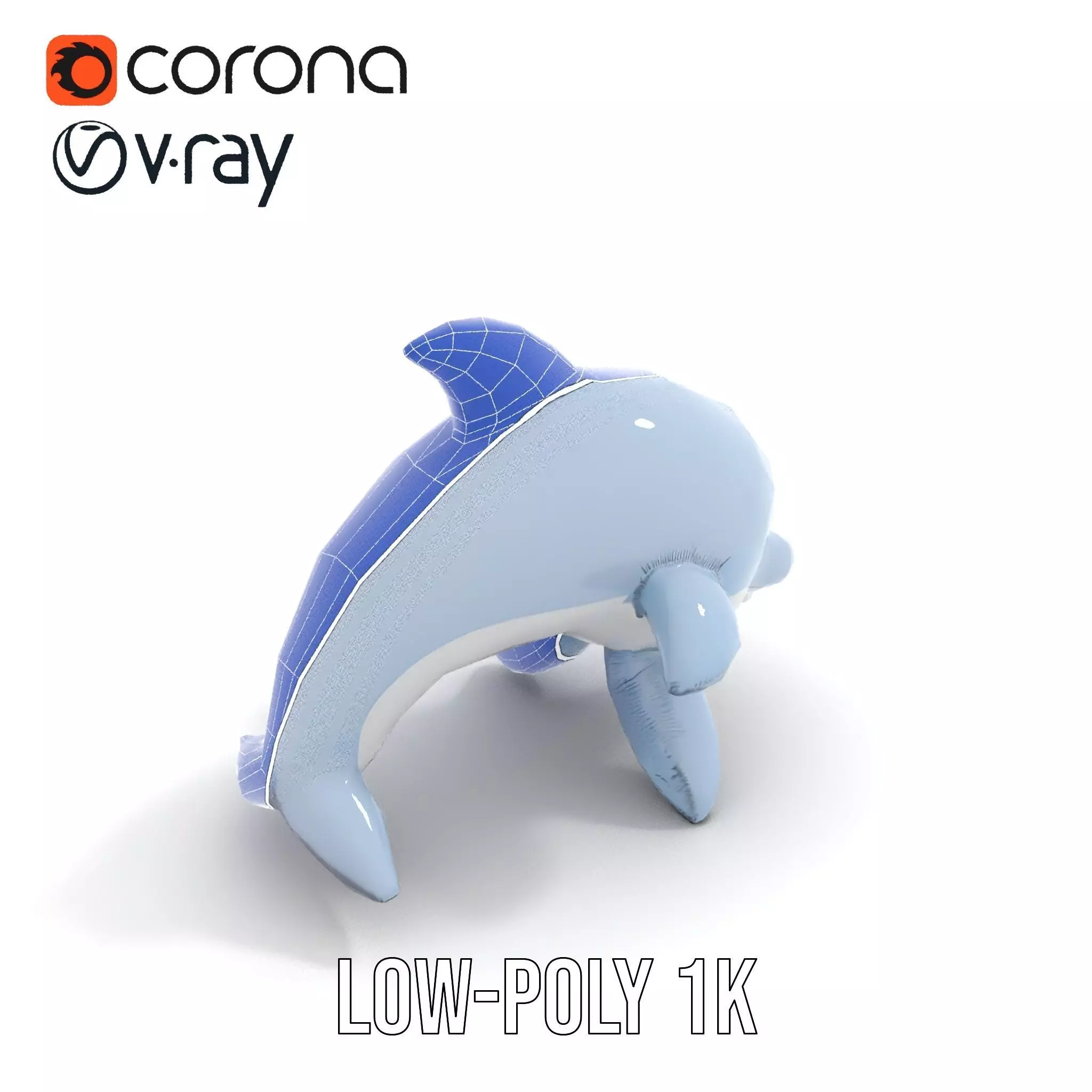 Inflatable Dolphin Toy Model Pack for Rendering Low-poly 3D model_28