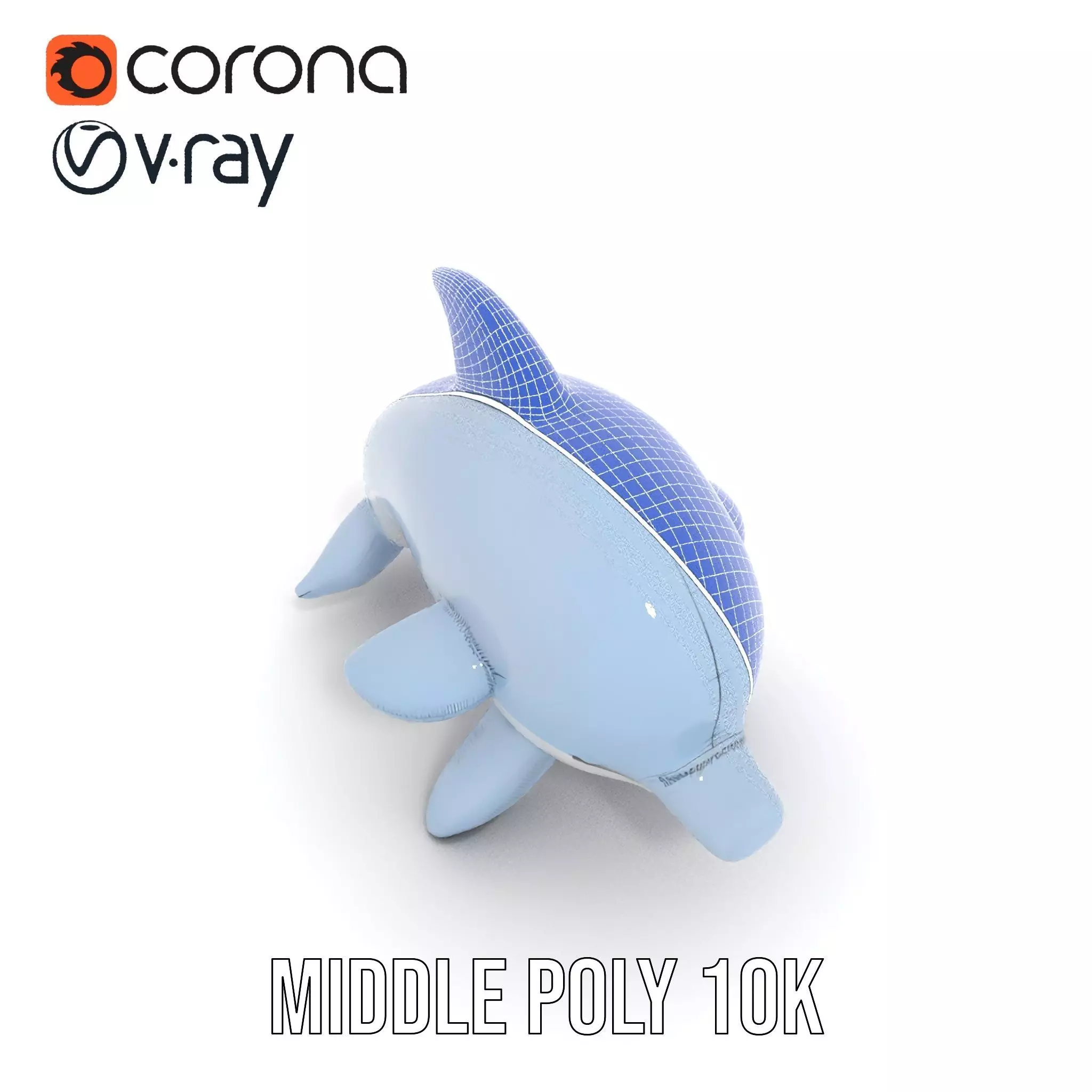 Inflatable Dolphin Toy Model Pack for Rendering Low-poly 3D model_29
