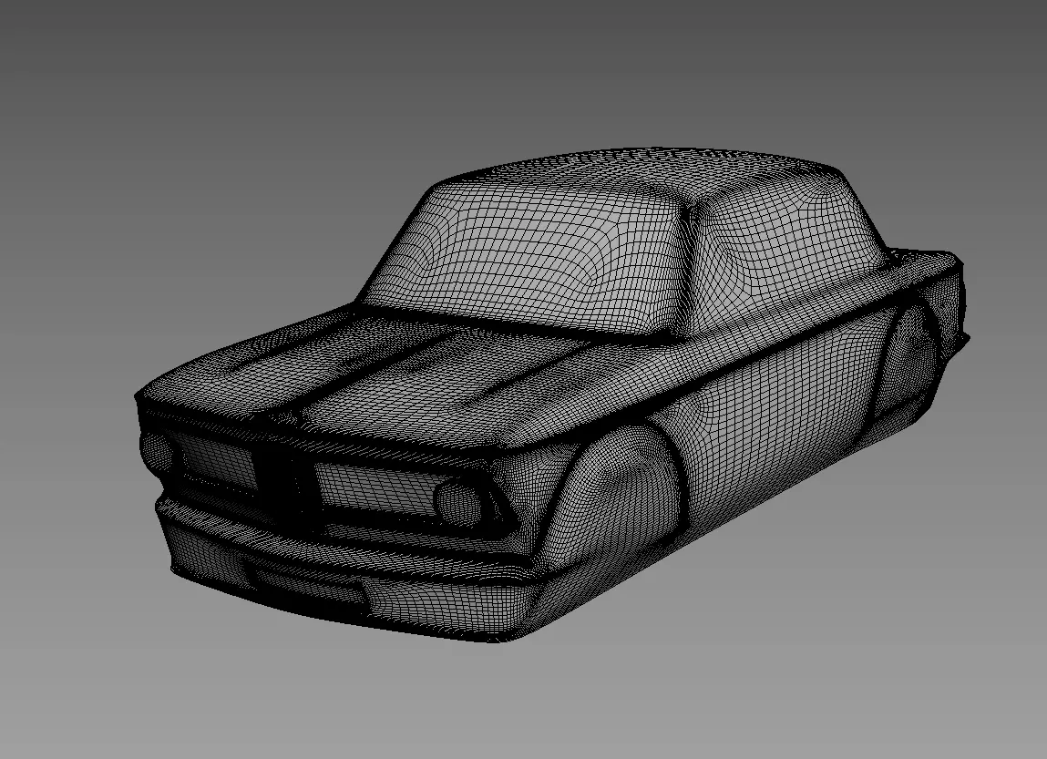 The silhouette of the car 1973 BMW 2002 E20 Turbo 3D print model_2