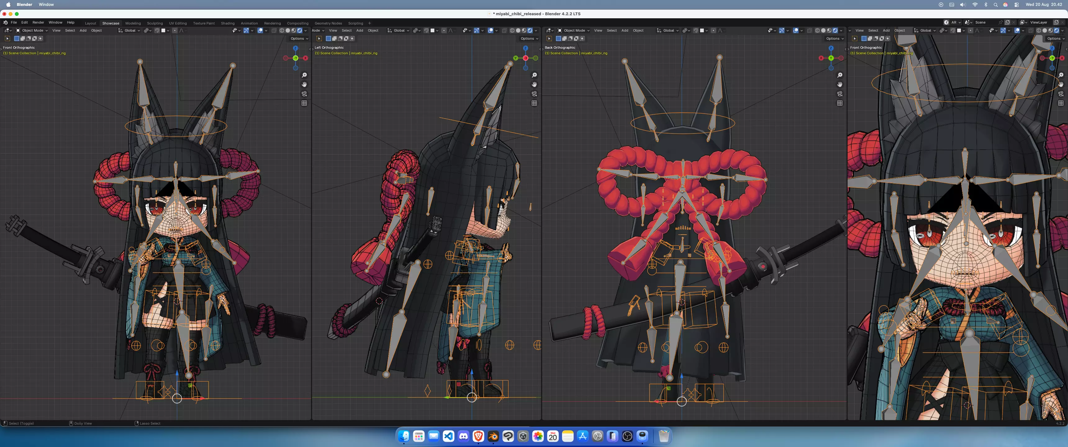 3D model Hoshimi Miyabi from ZZZ - Fully Rigged Anime Girl Blender
