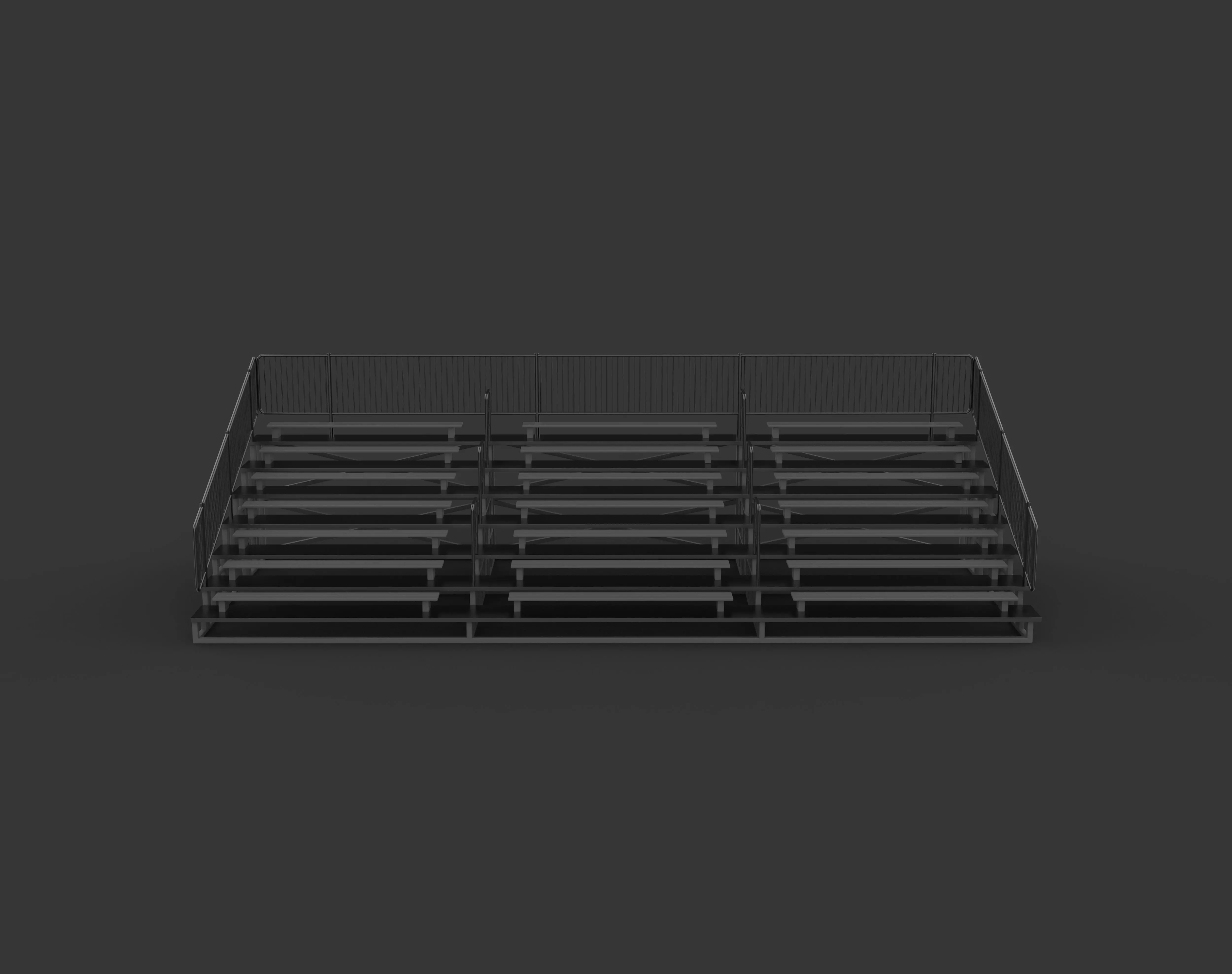 Bleachers 3D model_8