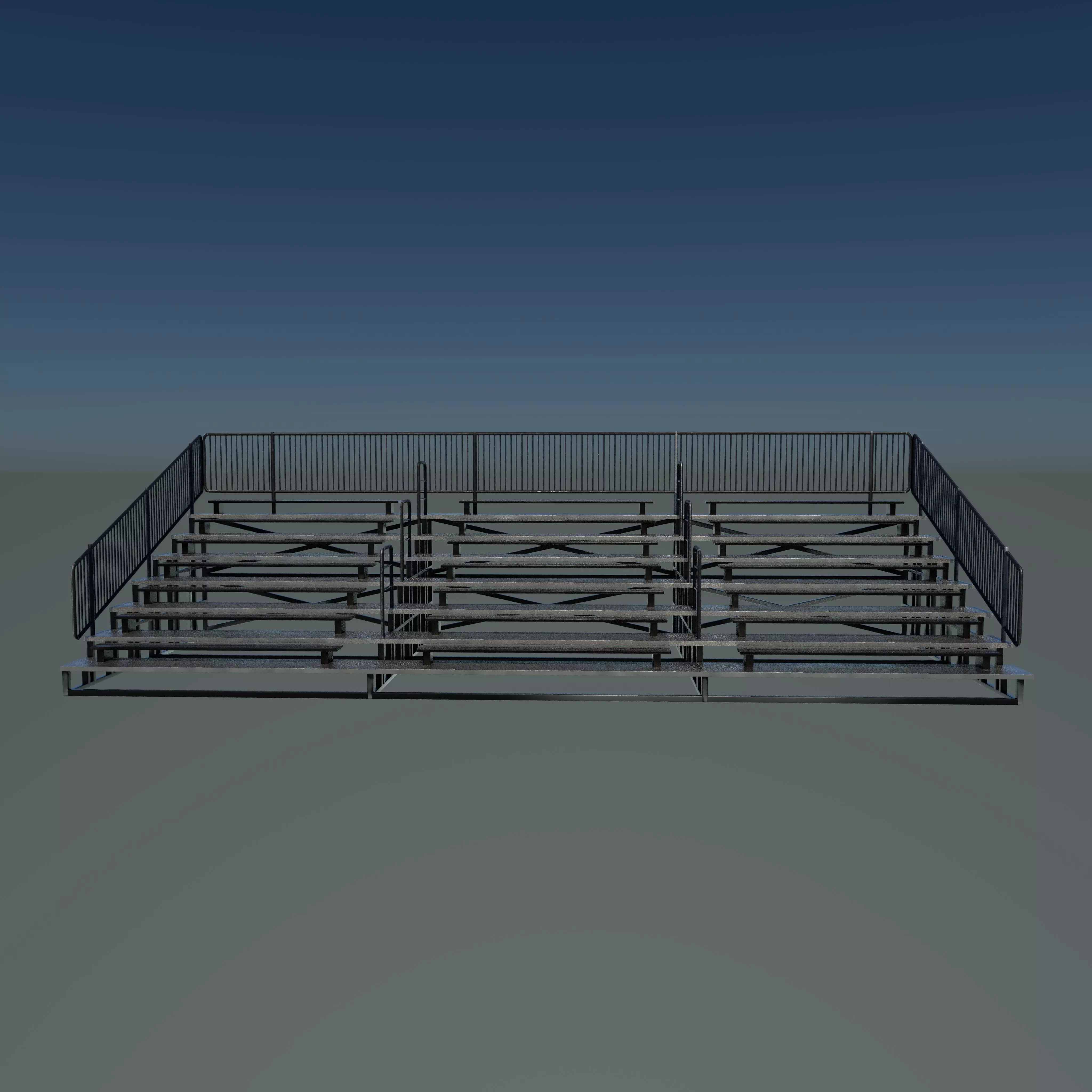 Bleachers 3D model_10
