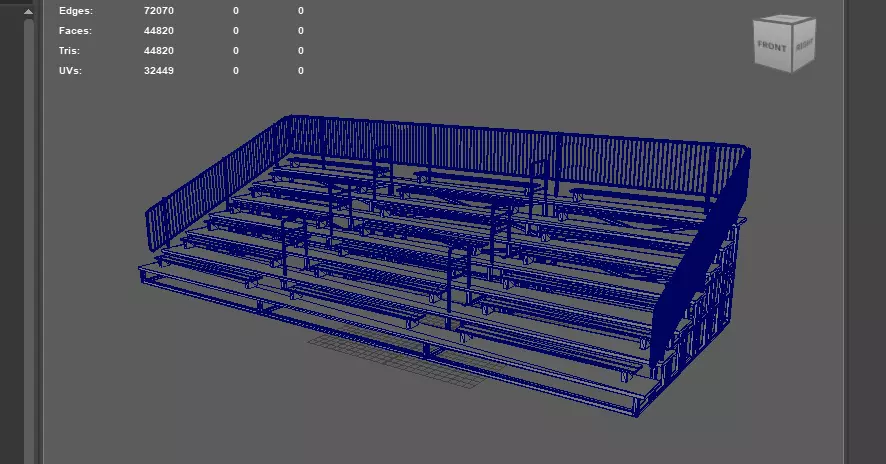 Bleachers 3D model_17