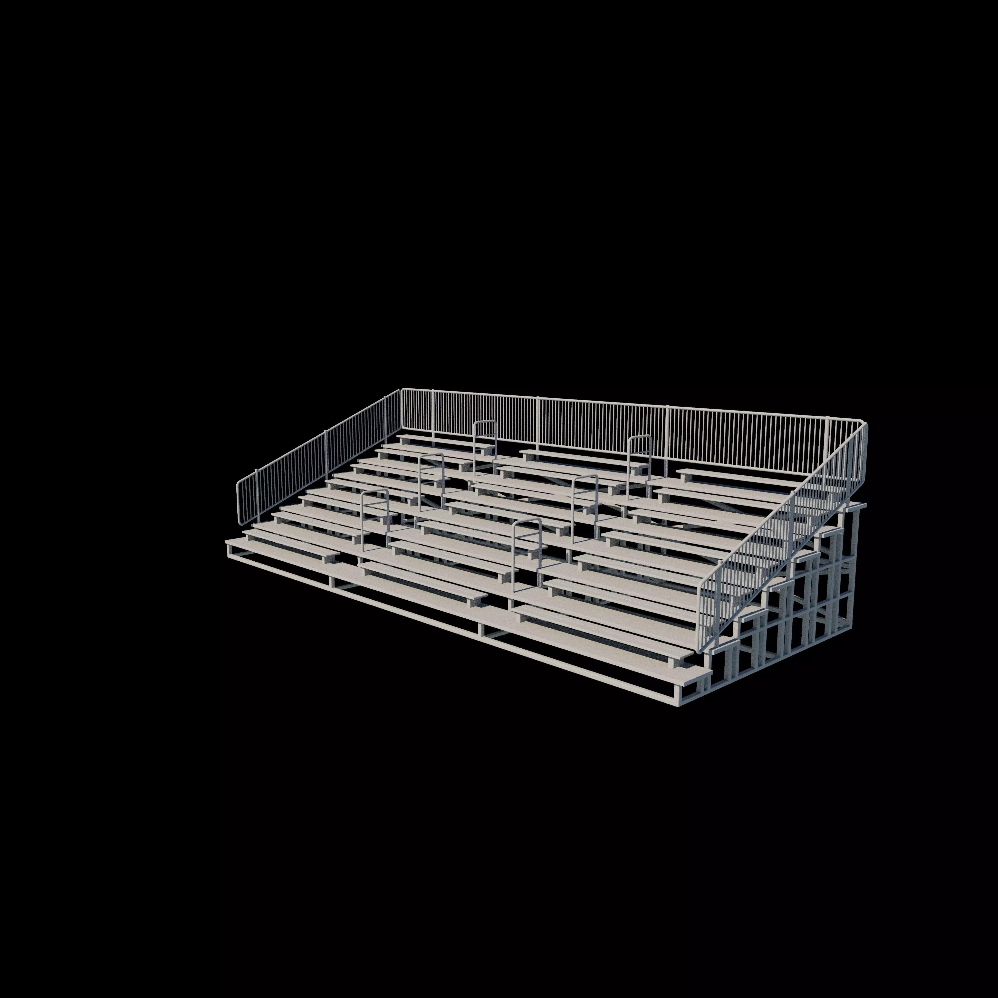 Bleachers 3D model_14