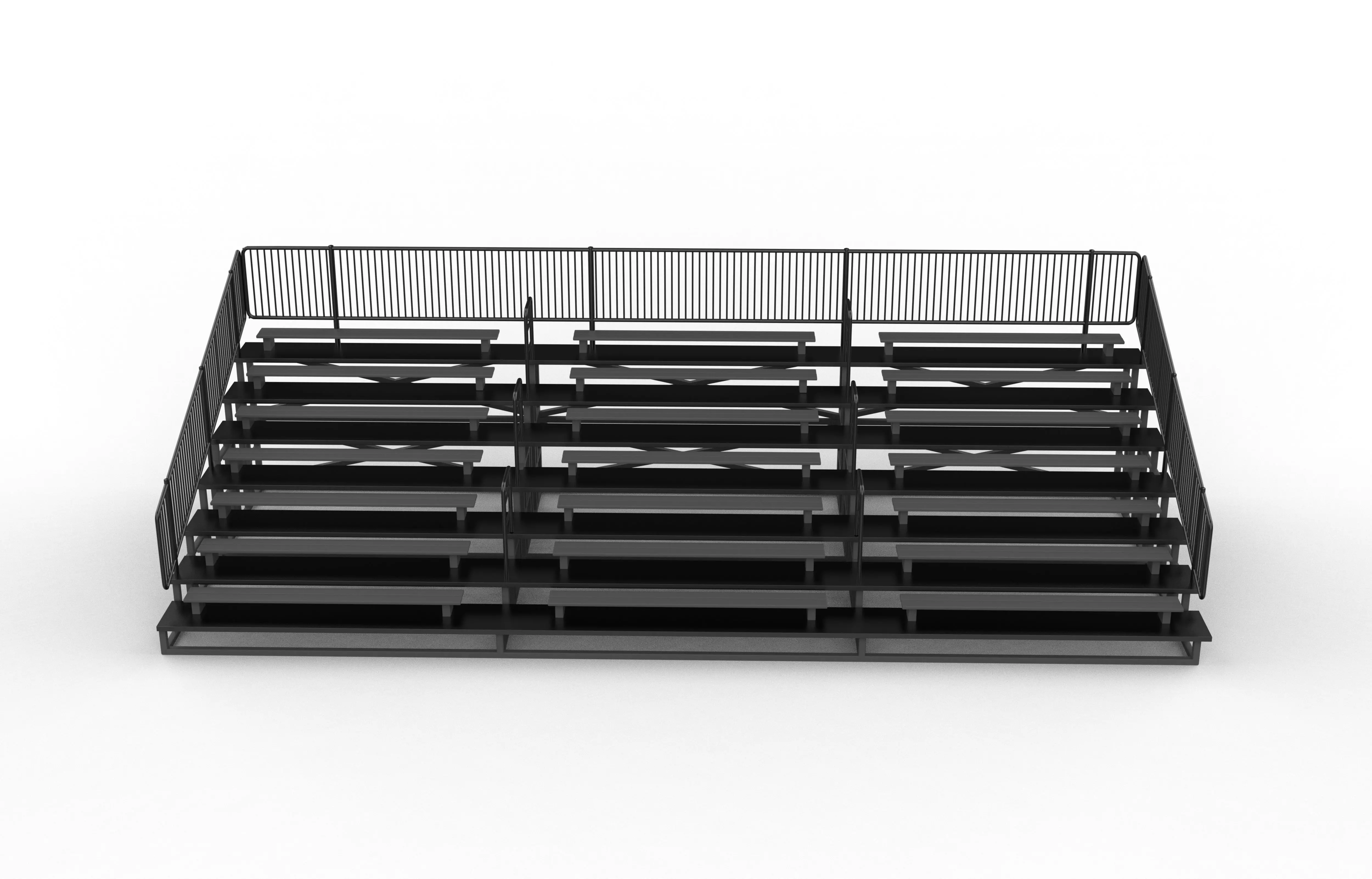 Bleachers 3D model_4