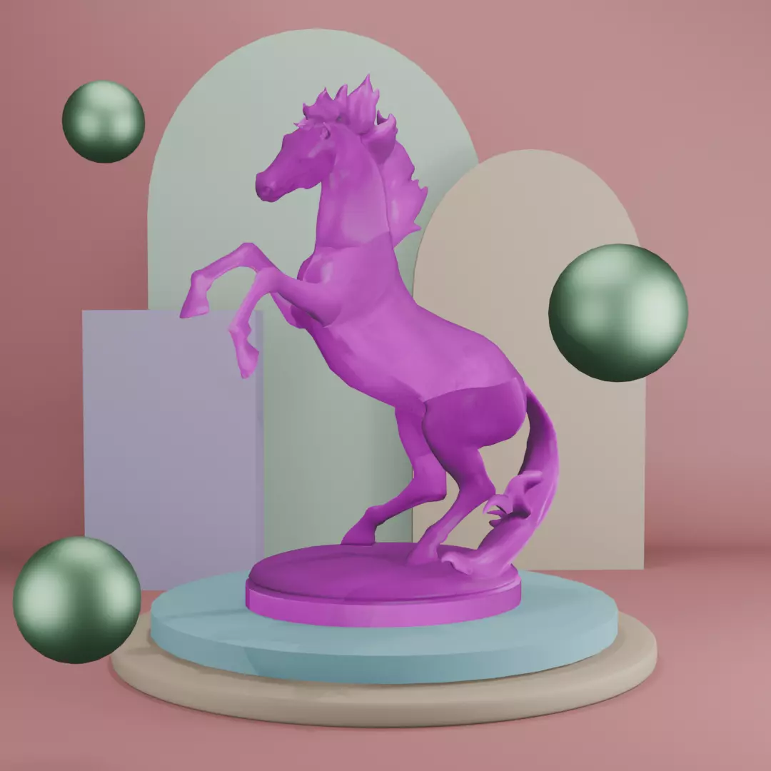 Rzezba konia Free 3D model_0