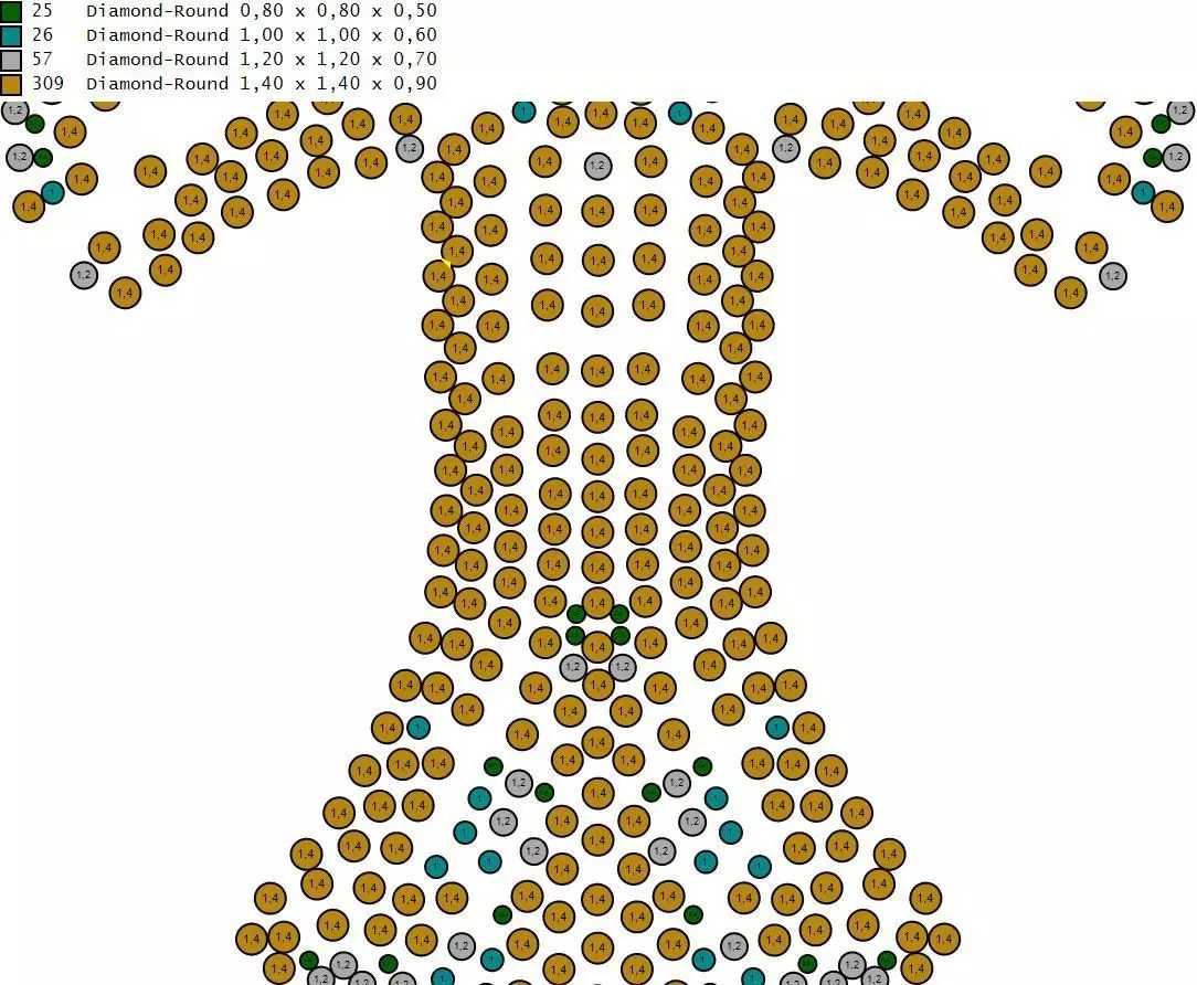 Diamond Cross Pendant 3D print model_7