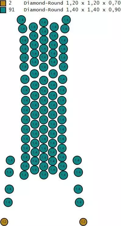 Diamond Cross Pendant 3D print model_9