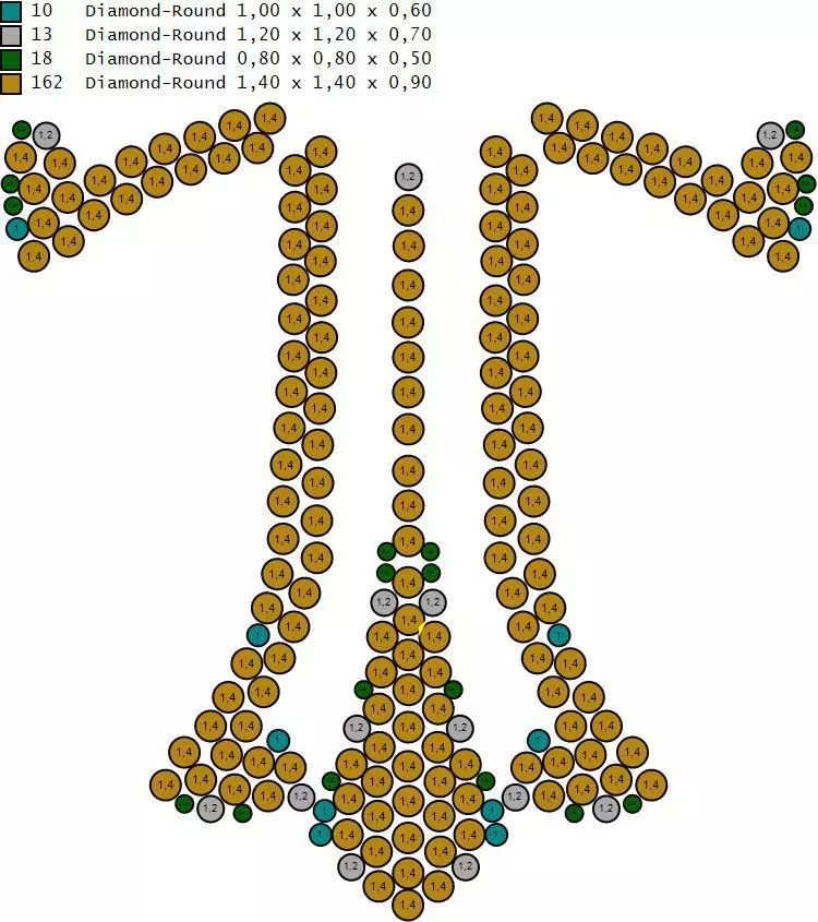 Diamond Cross Pendant 3D print model_8