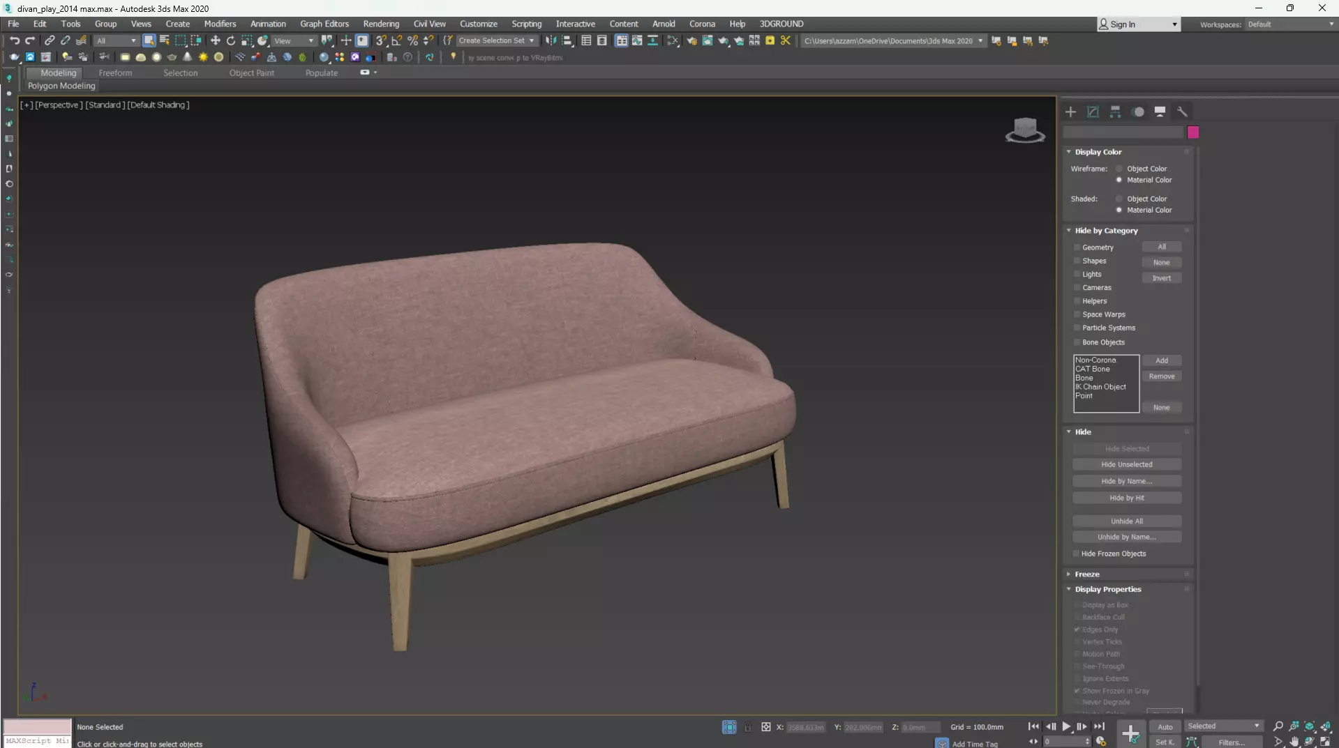 PARLA ATLAS Sofa Low-poly 3D model_15