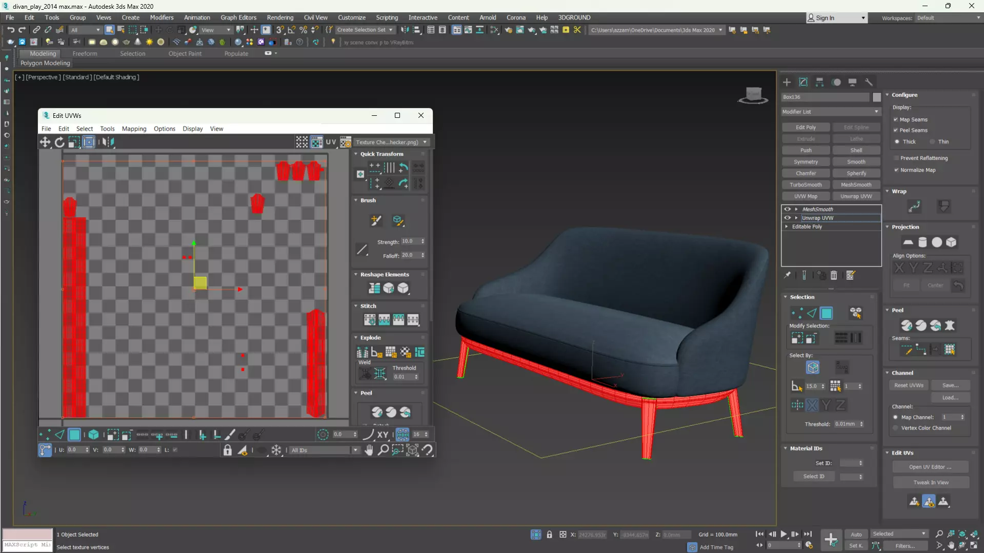 PARLA ATLAS Sofa Low-poly 3D model_18