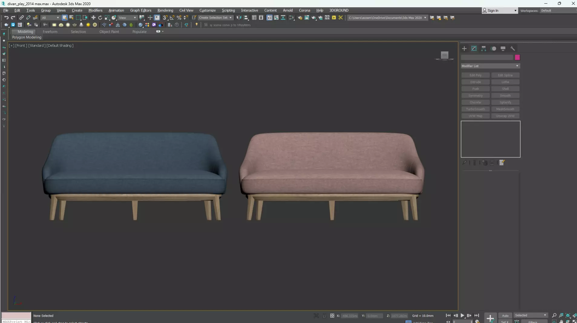 PARLA ATLAS Sofa Low-poly 3D model_21