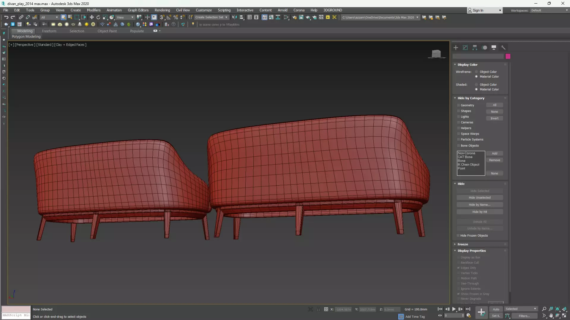 PARLA ATLAS Sofa Low-poly 3D model_12