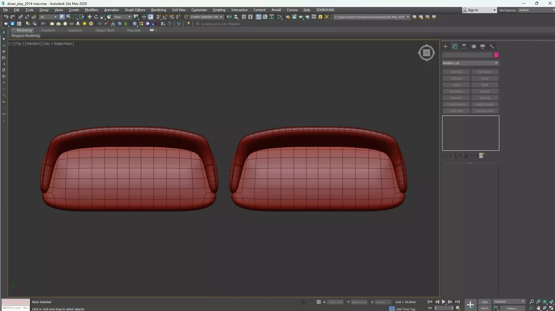 PARLA ATLAS Sofa Low-poly 3D model_24