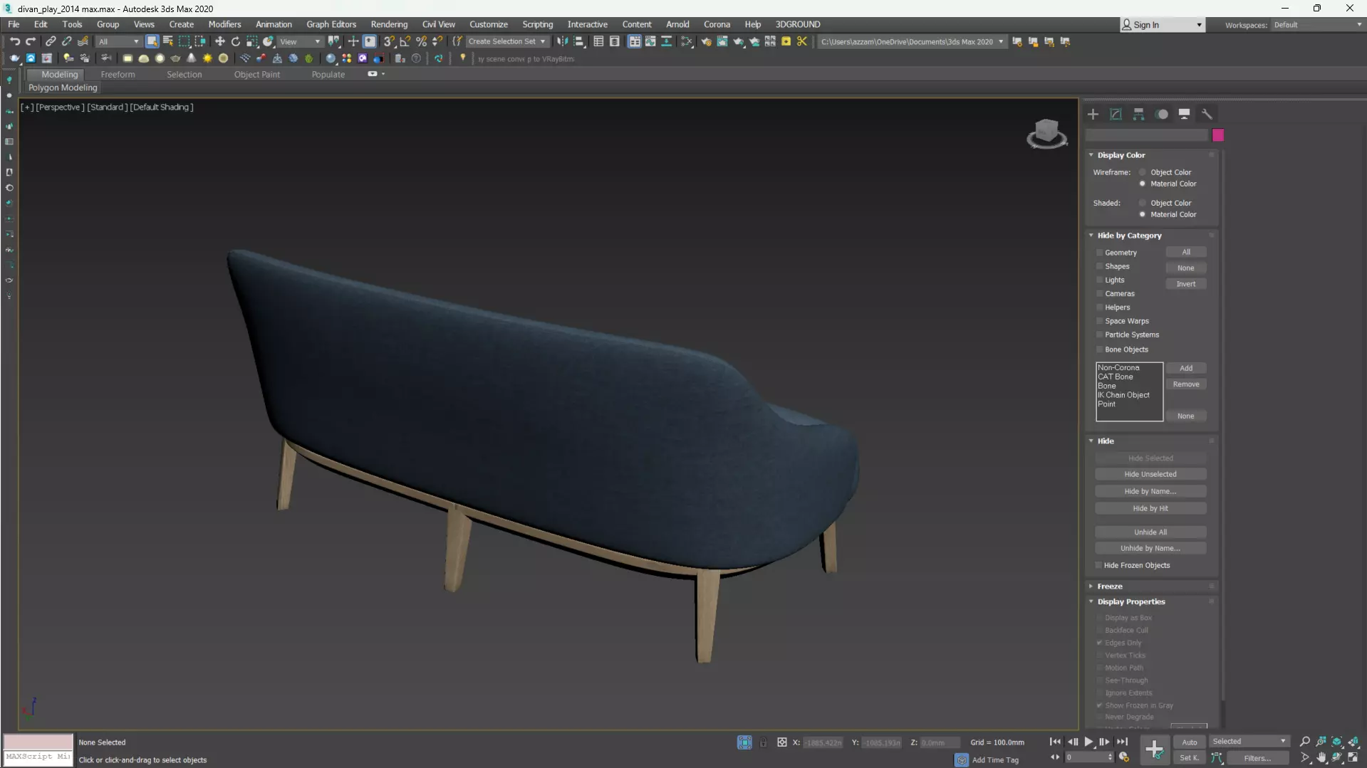 PARLA ATLAS Sofa Low-poly 3D model_14