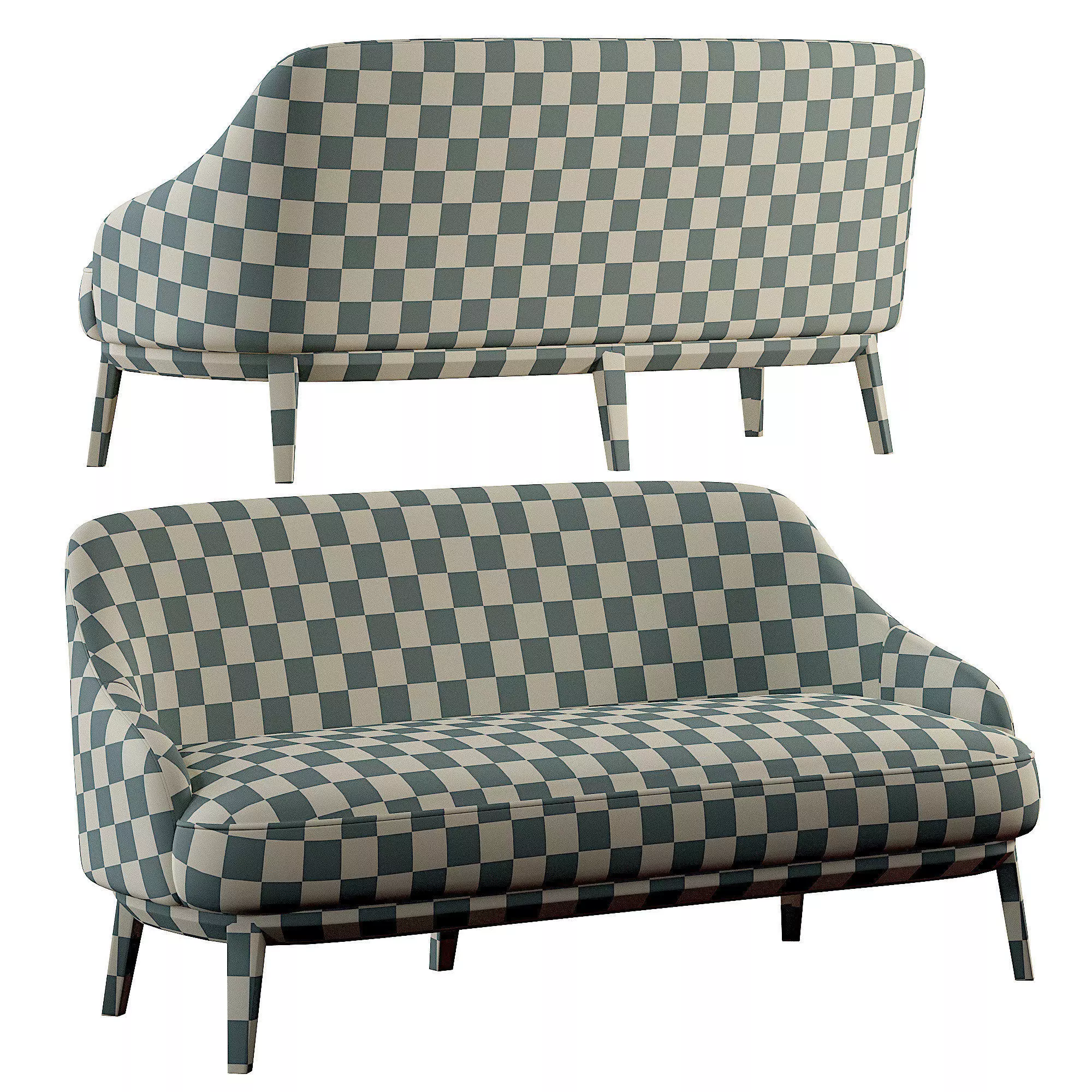 PARLA ATLAS Sofa Low-poly 3D model_5