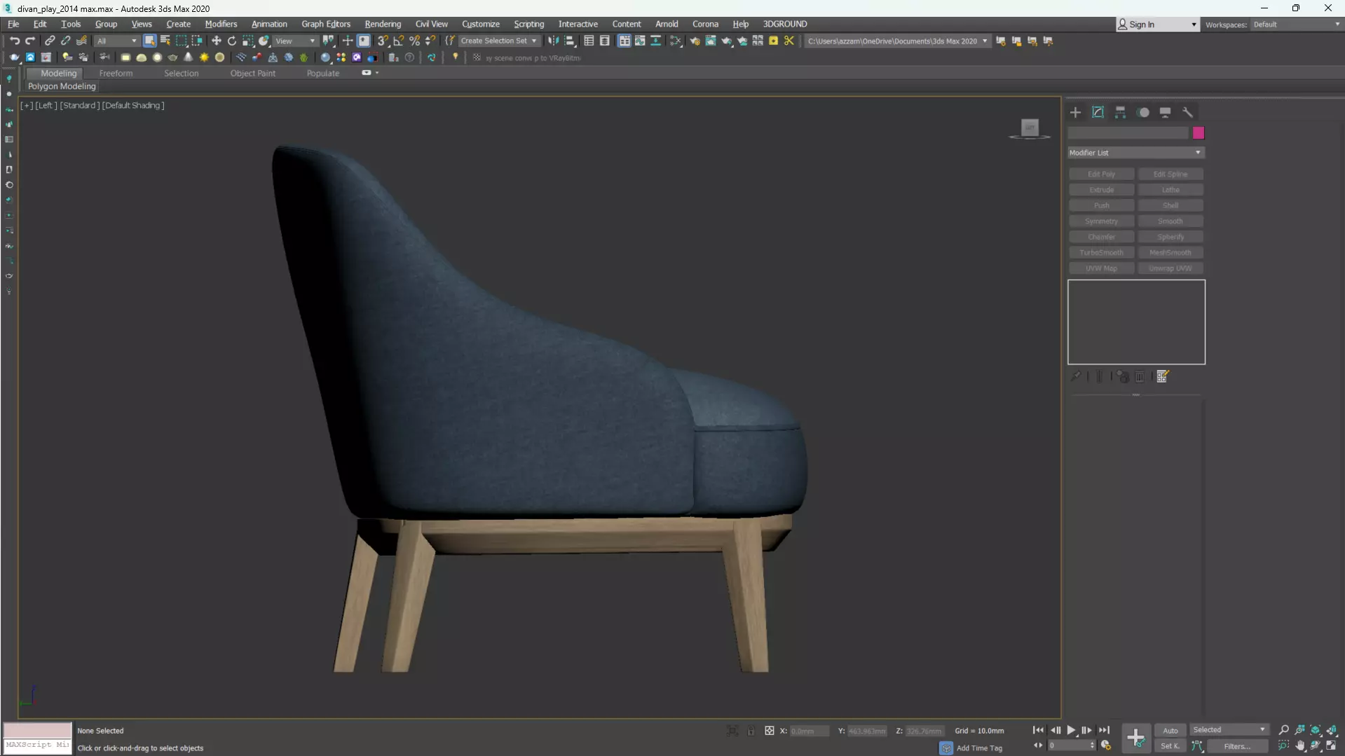 PARLA ATLAS Sofa Low-poly 3D model_25