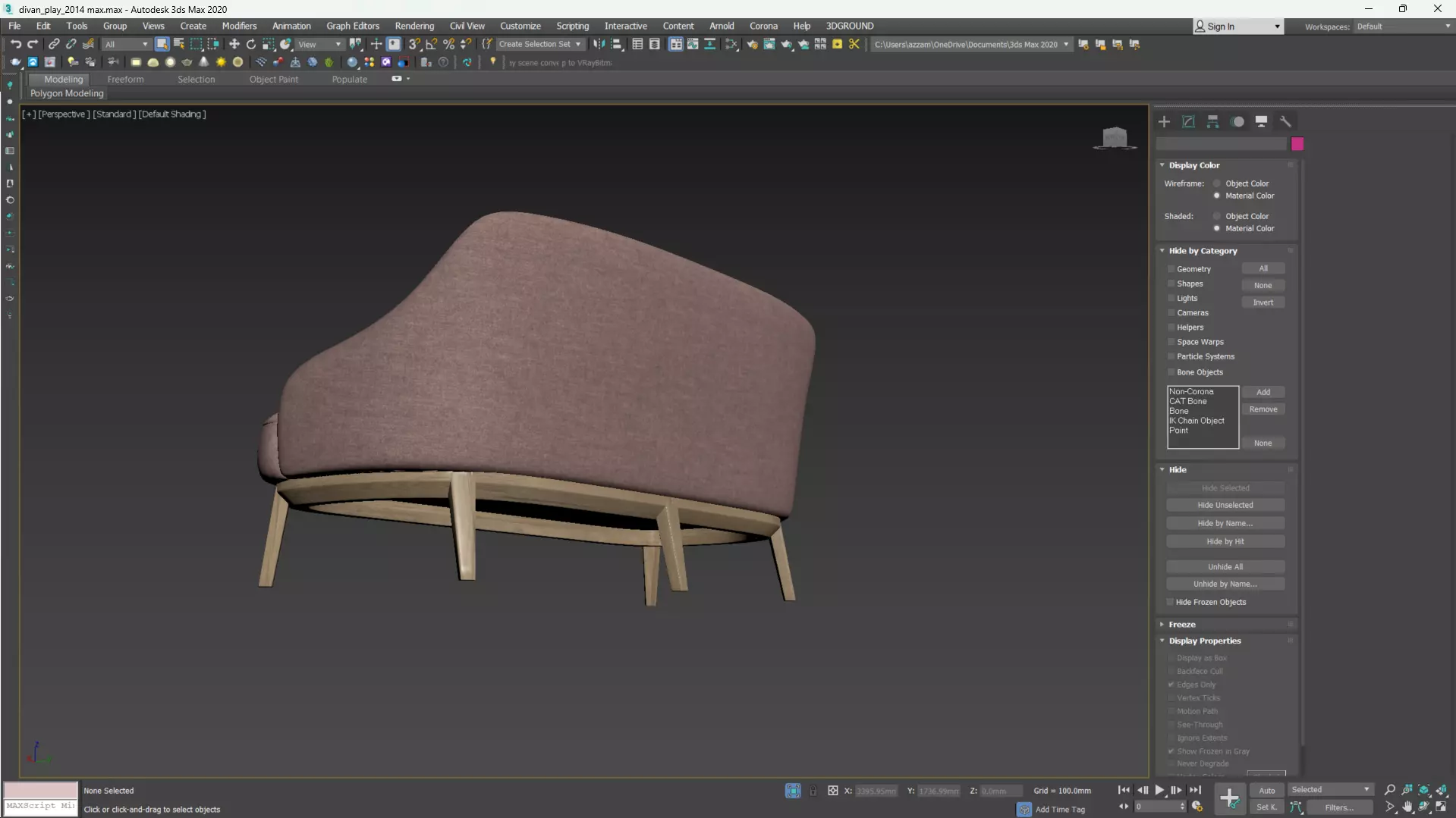 PARLA ATLAS Sofa Low-poly 3D model_16