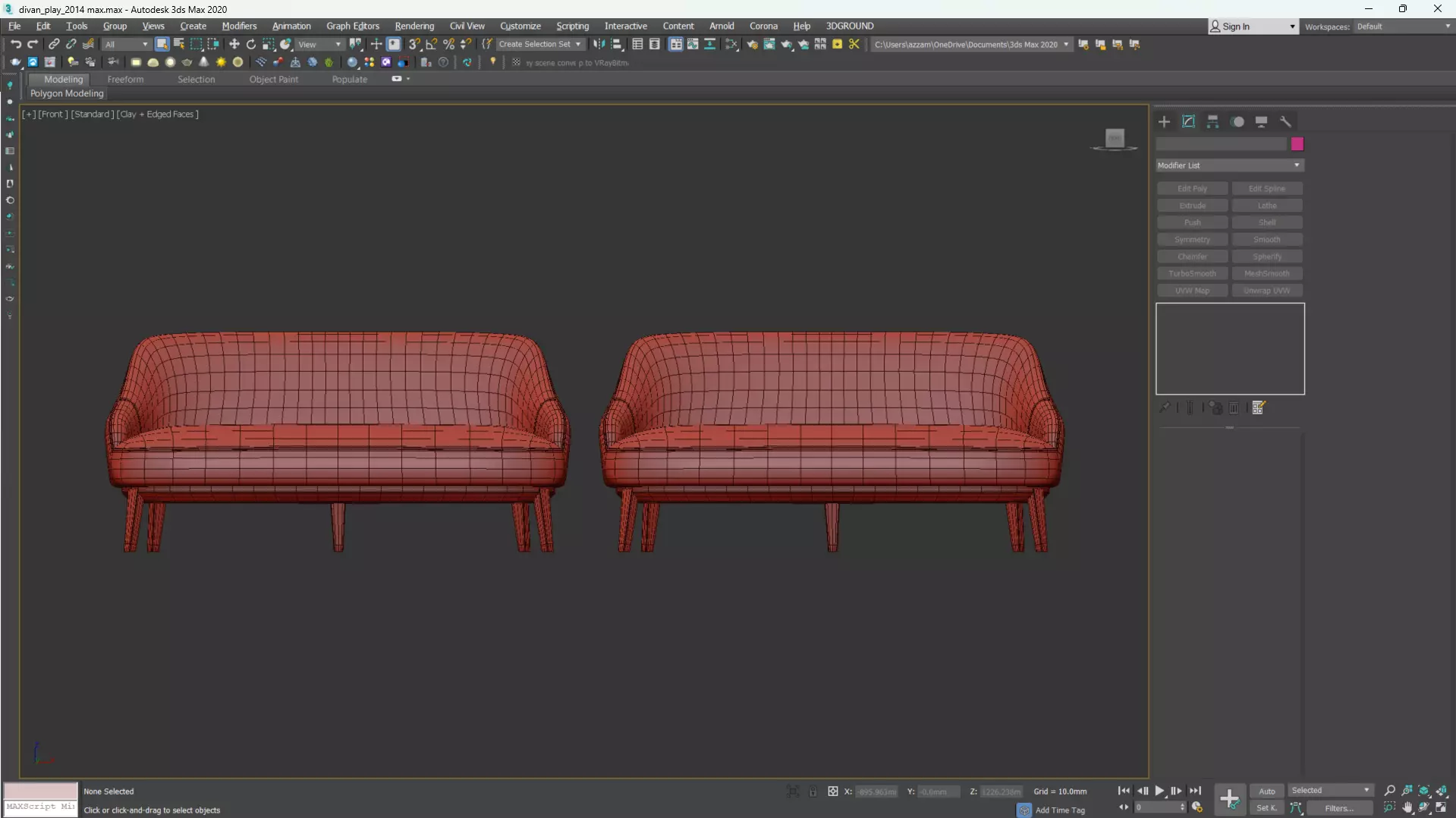 PARLA ATLAS Sofa Low-poly 3D model_22