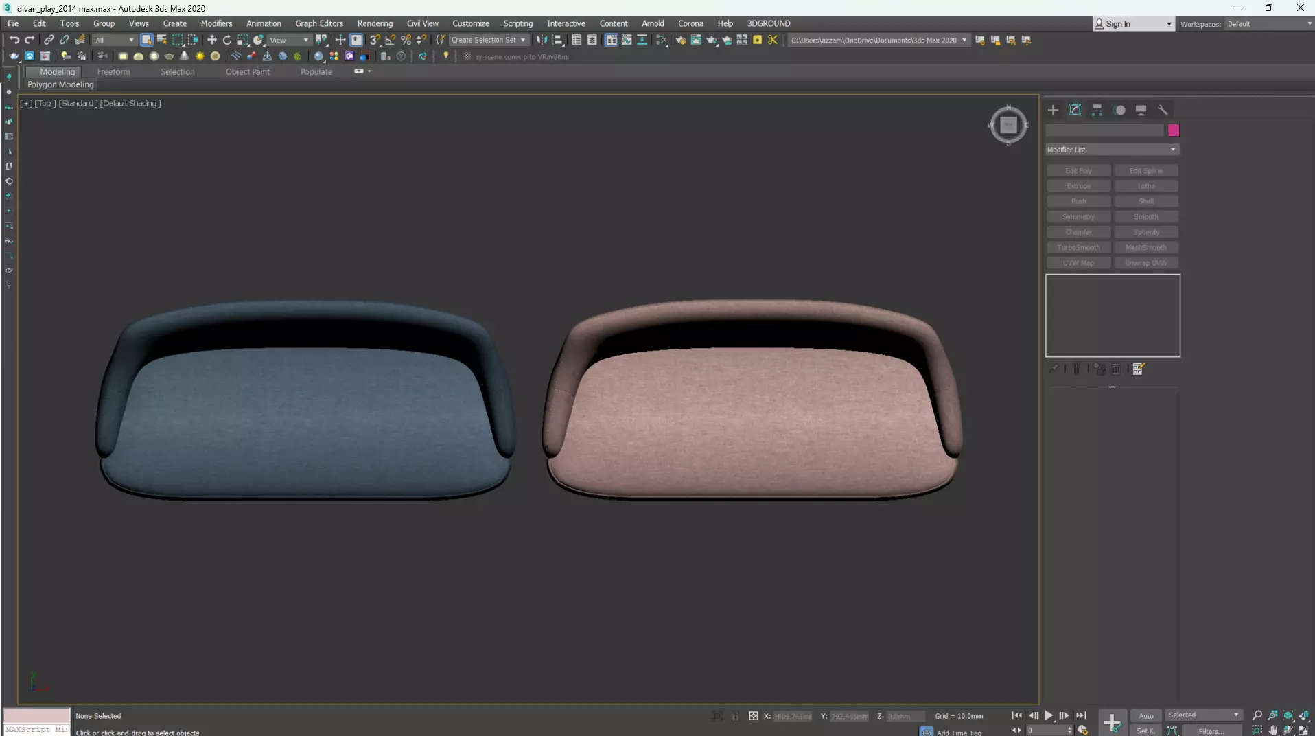 PARLA ATLAS Sofa Low-poly 3D model_23