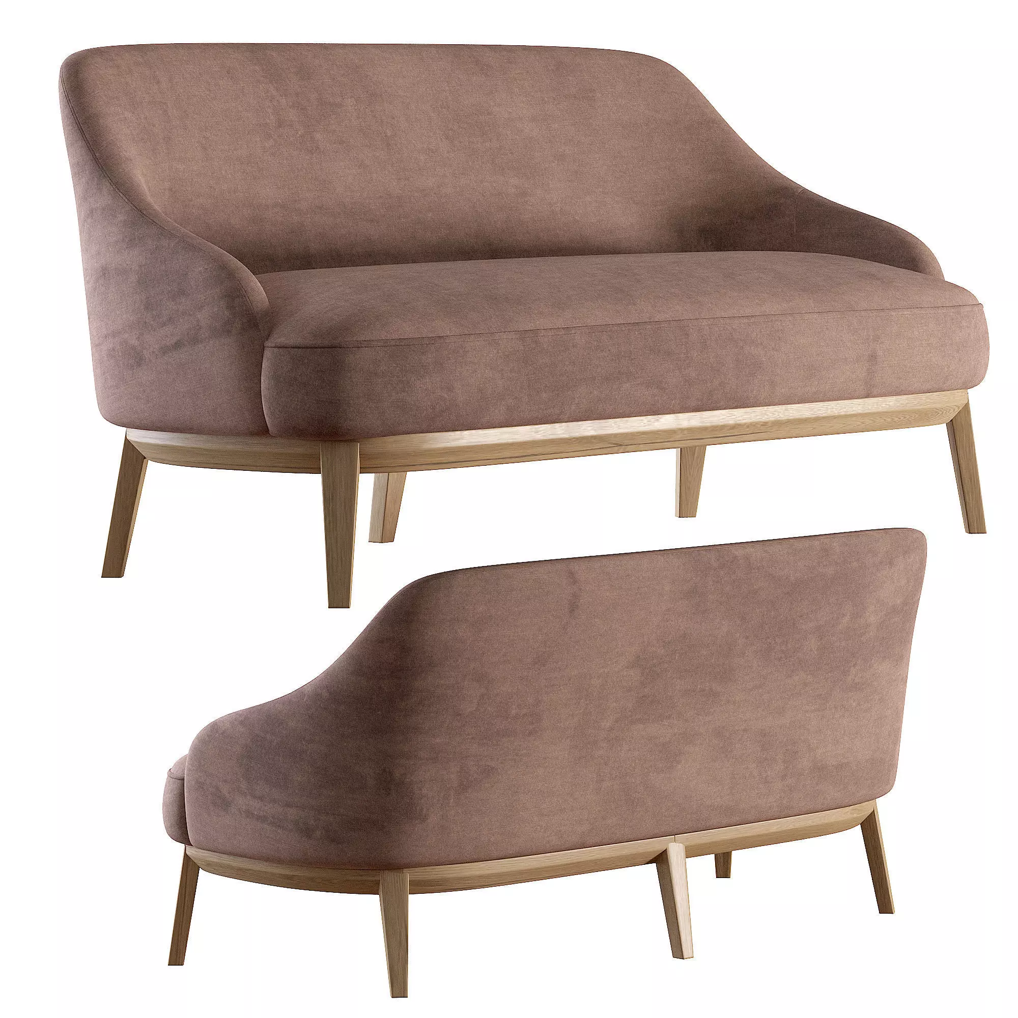 PARLA ATLAS Sofa Low-poly 3D model_1