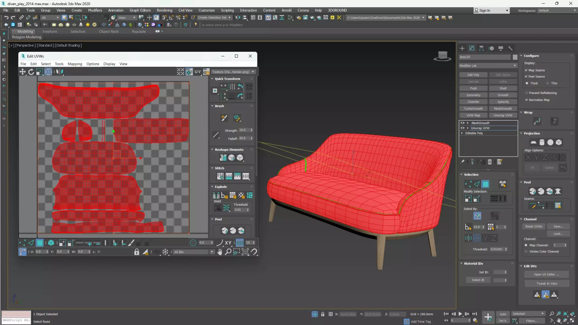 PARLA ATLAS Sofa Low-poly 3D model_17