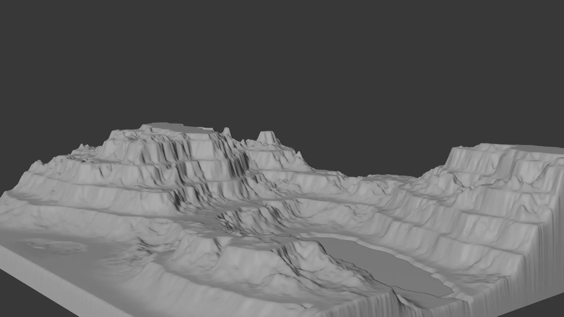 Canyon Mountains 3D Model in Blender  Realistic Environment  3D model_4