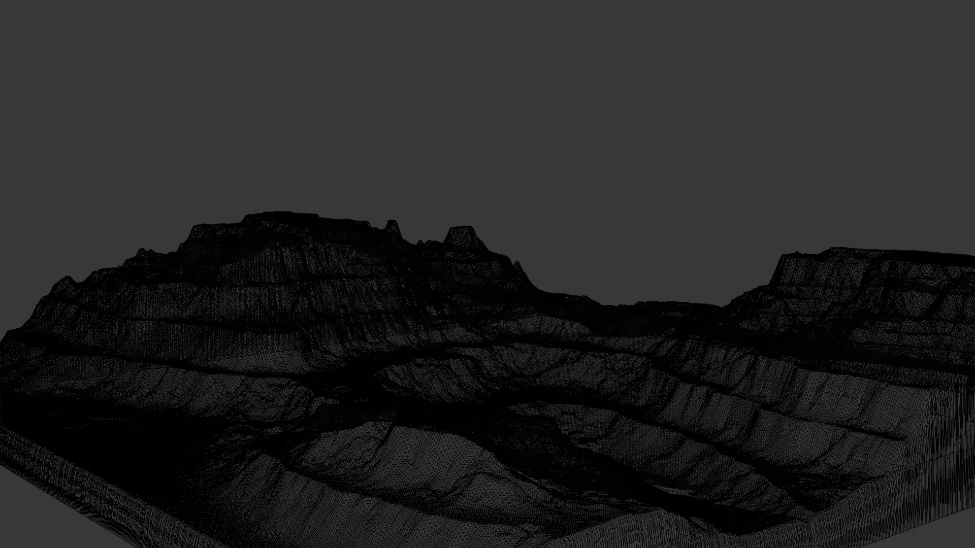 Canyon Mountains 3D Model in Blender  Realistic Environment  3D model_6