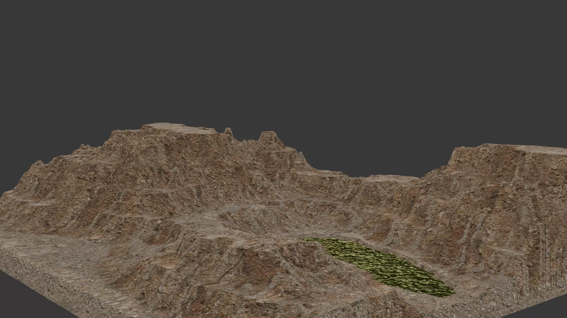 Canyon Mountains 3D Model in Blender  Realistic Environment  3D model_5