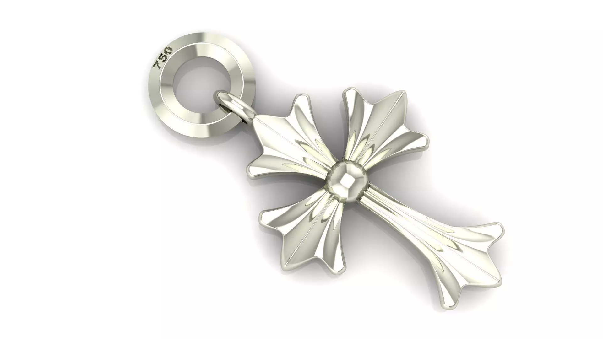 Celtic Inspired Cross Pendant 3D print model_2