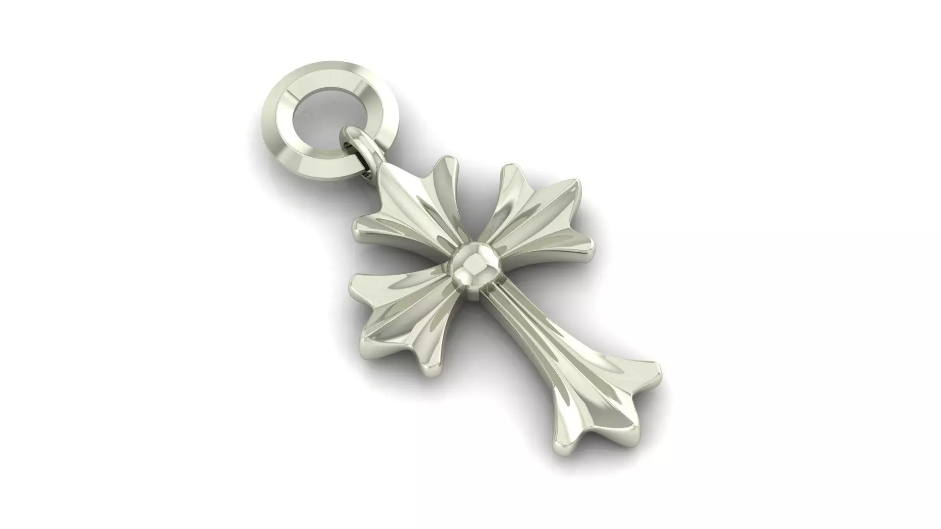 Celtic Inspired Cross Pendant 3D print model_0