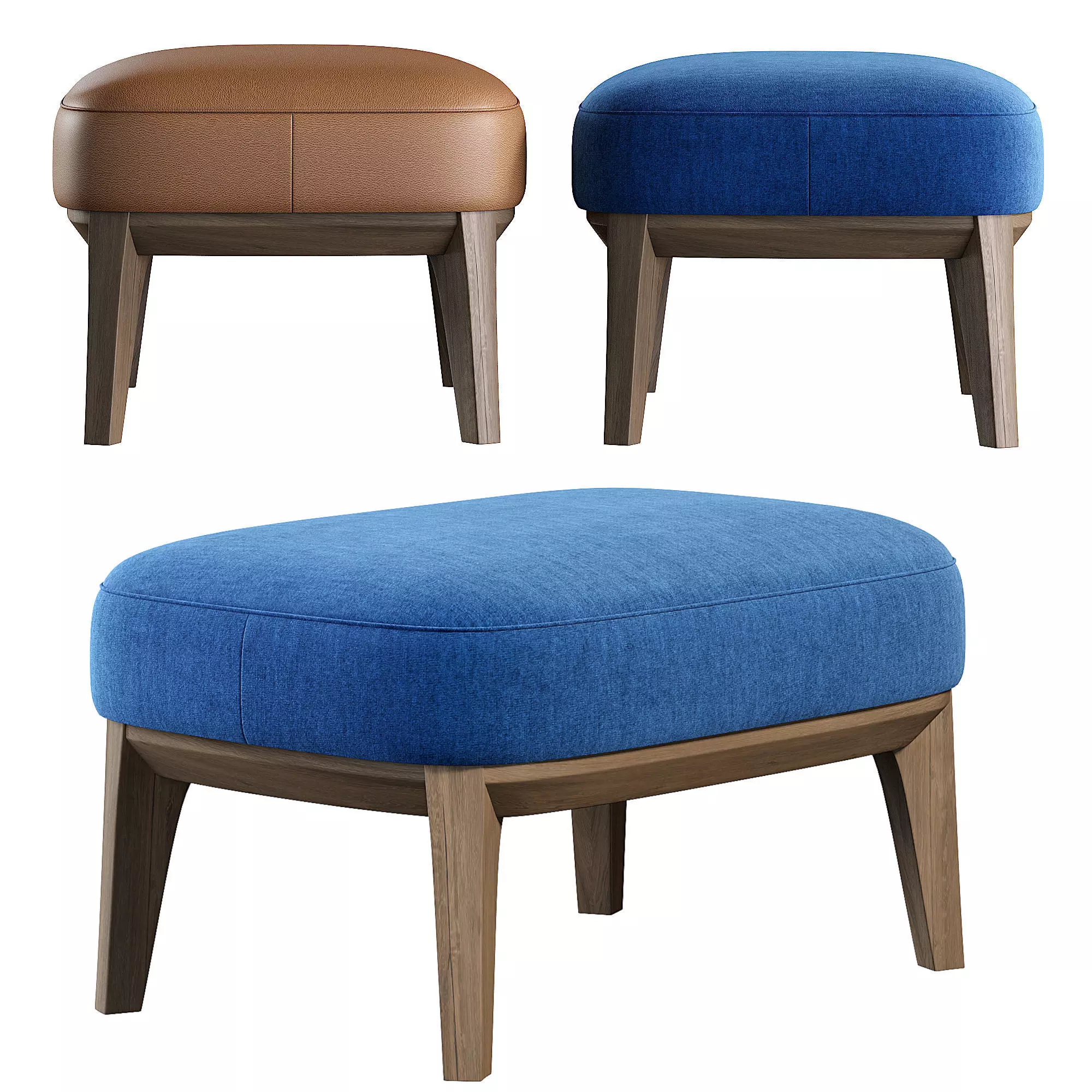 Atlas Pouf by PARLA Low-poly 3D model_0