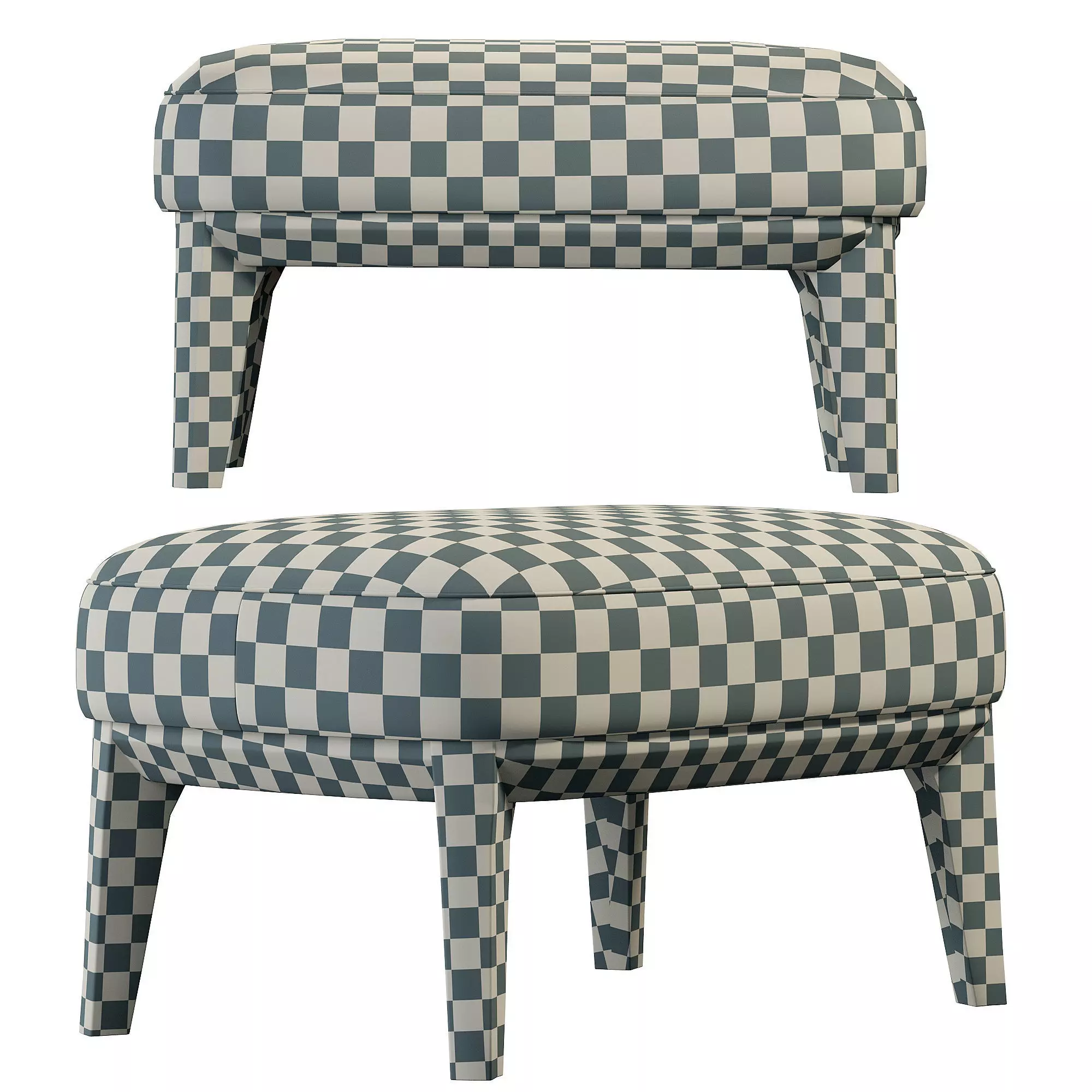 Atlas Pouf by PARLA Low-poly 3D model_4