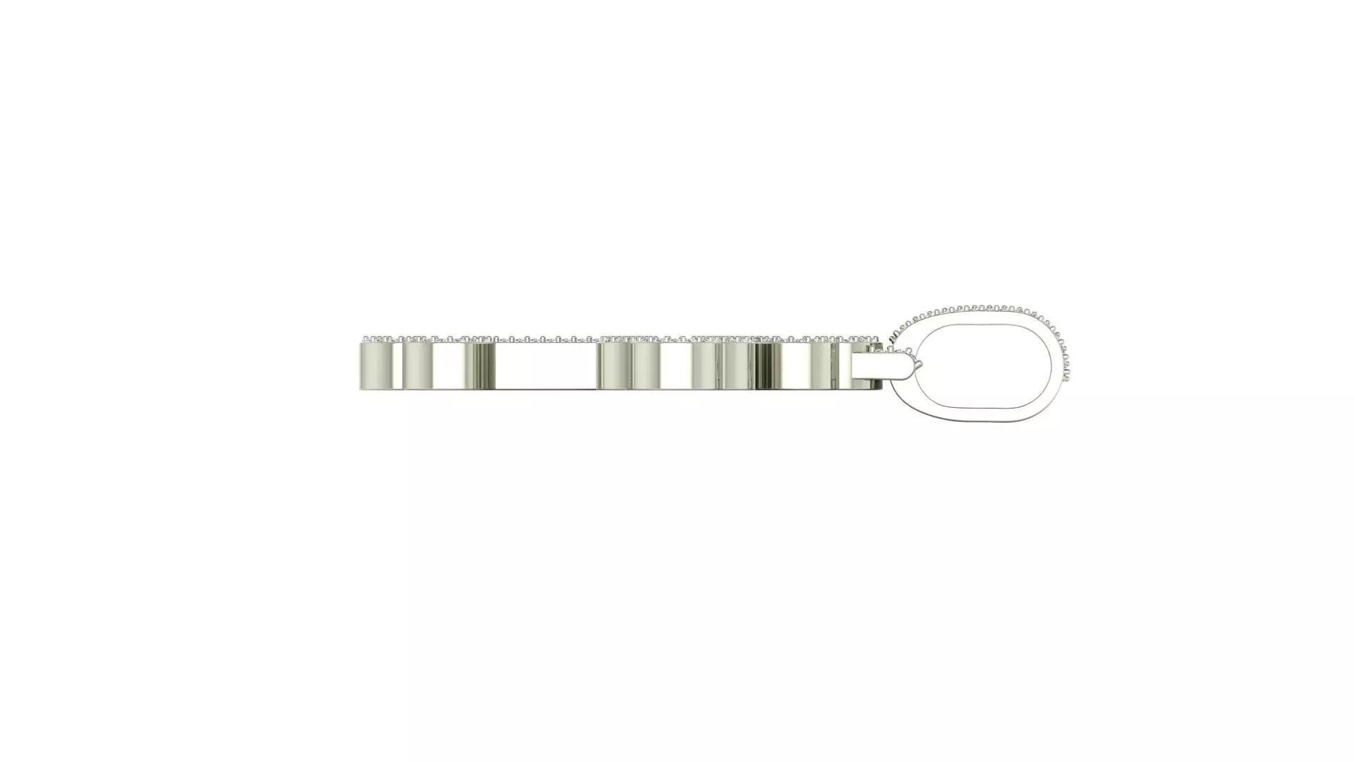 Diamond Cross Pendant 3D print model_2