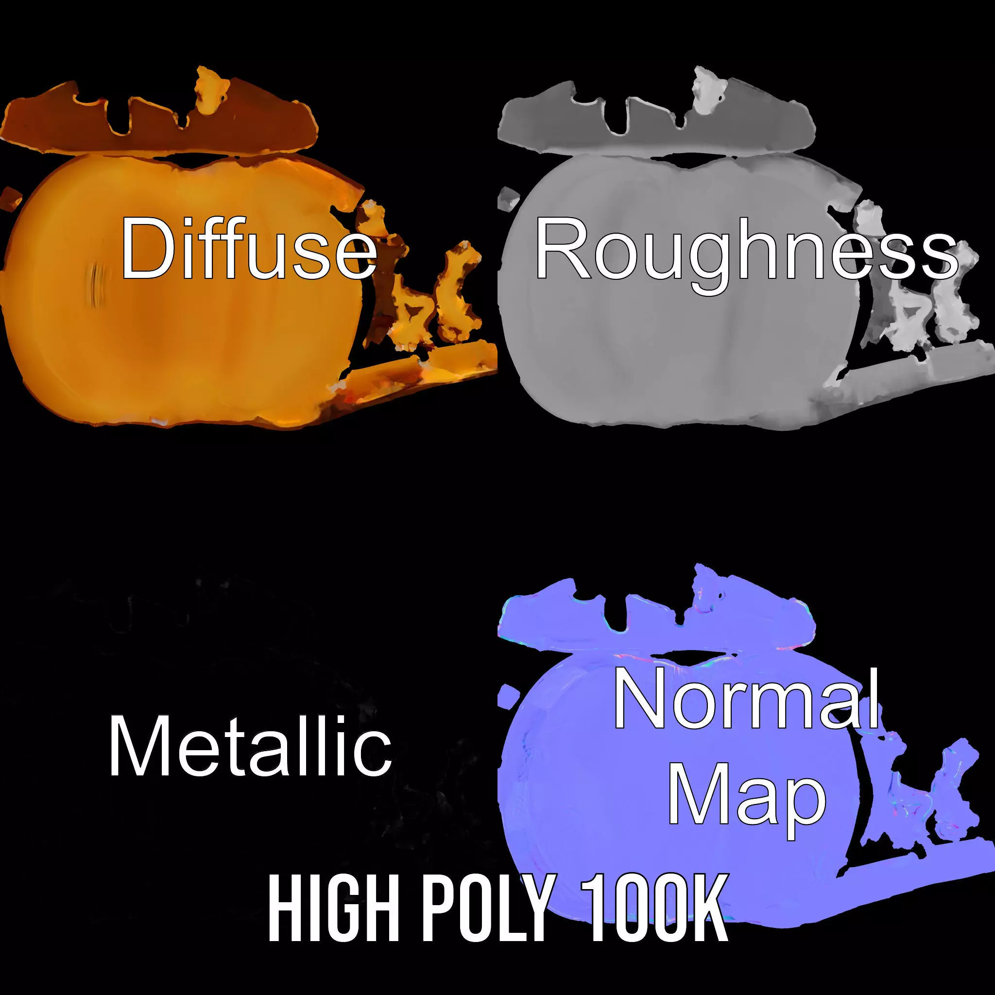 Hot Dog with Mustard Model Pack Low-poly 3D model_3