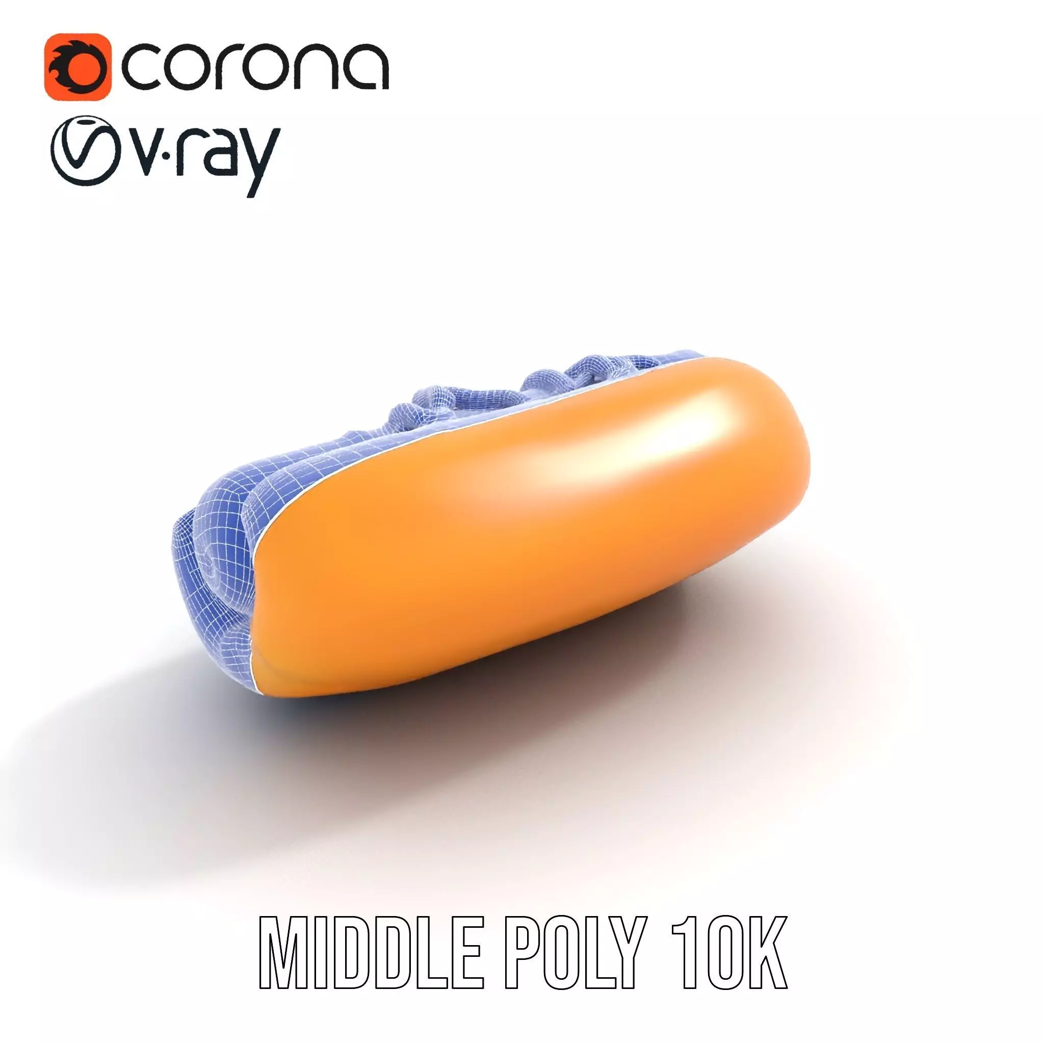 Hot Dog with Mustard Model Pack Low-poly 3D model_15