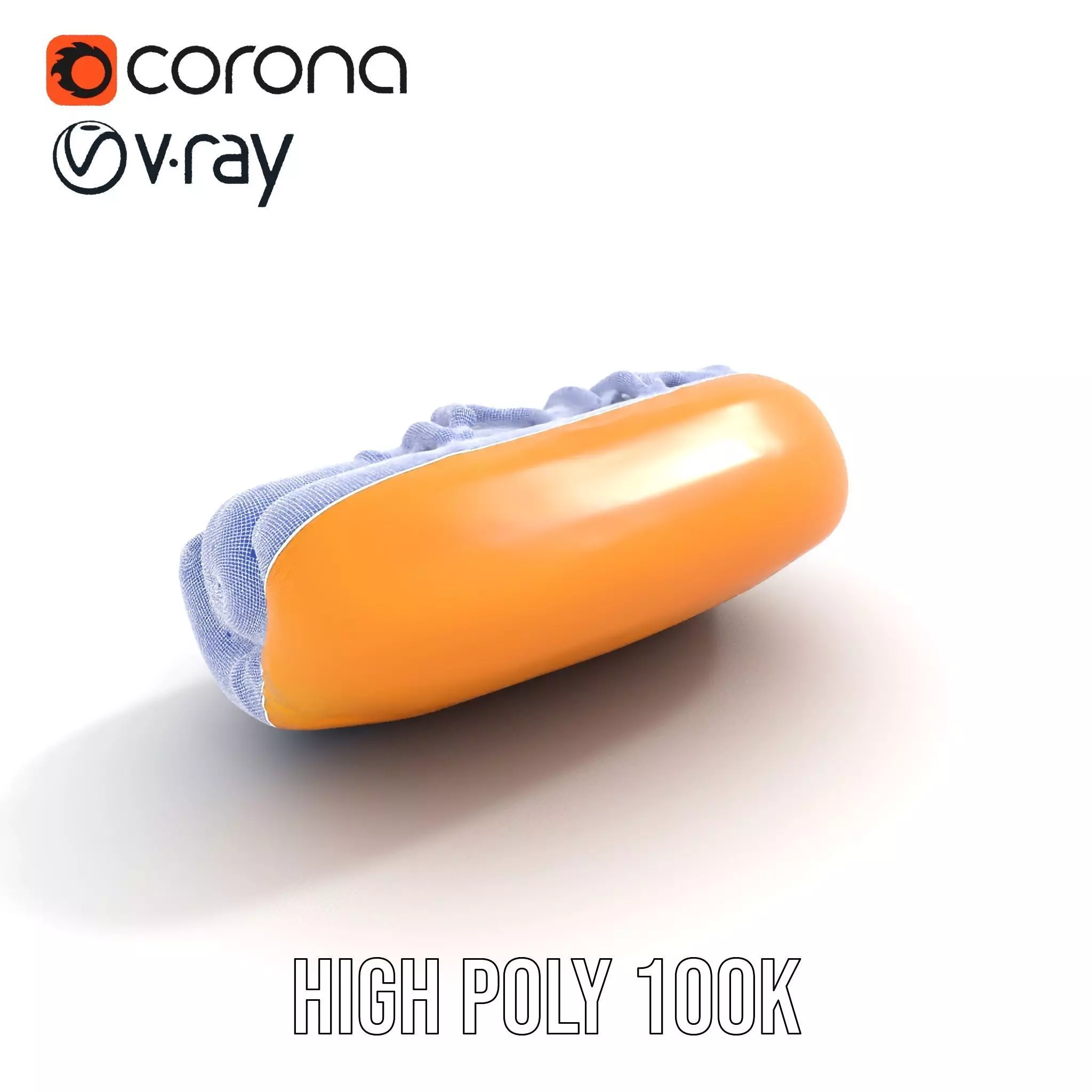 Hot Dog with Mustard Model Pack Low-poly 3D model_34