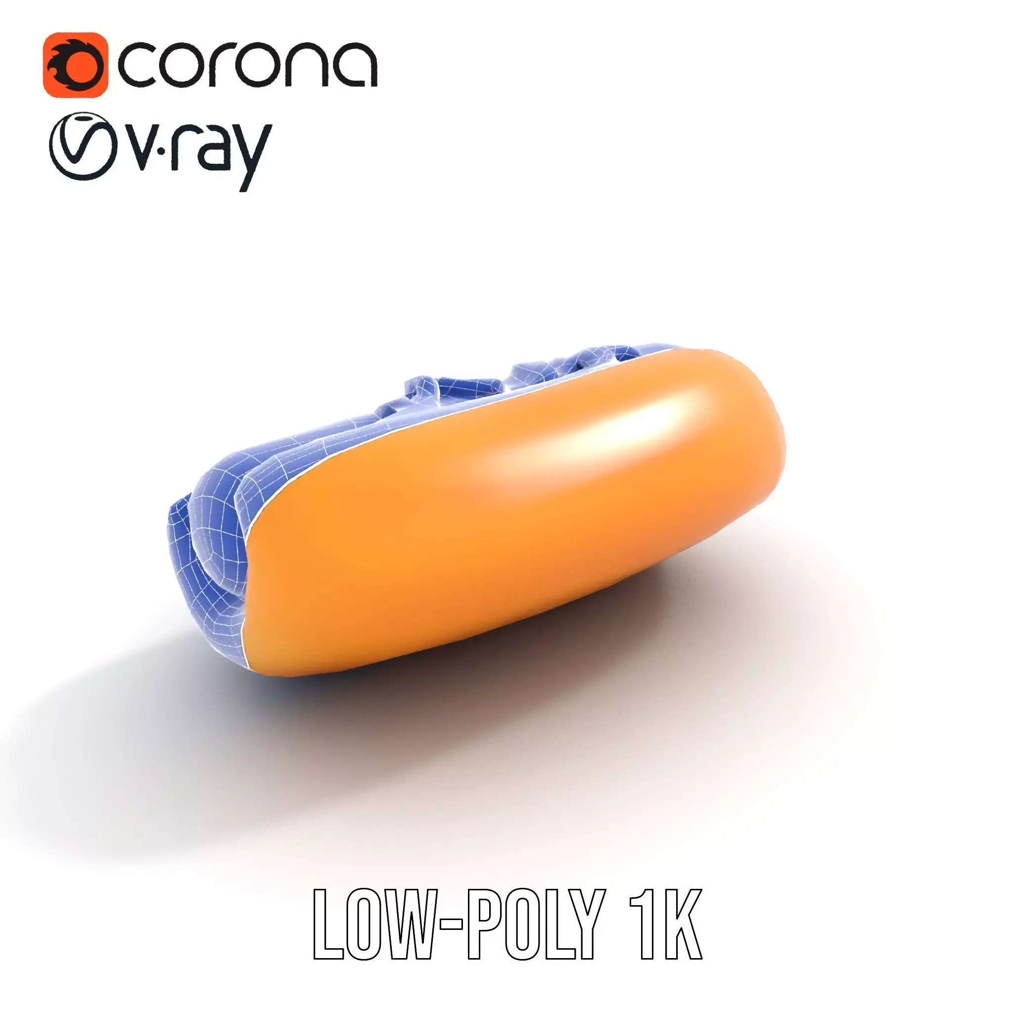 Hot Dog with Mustard Model Pack Low-poly 3D model_22