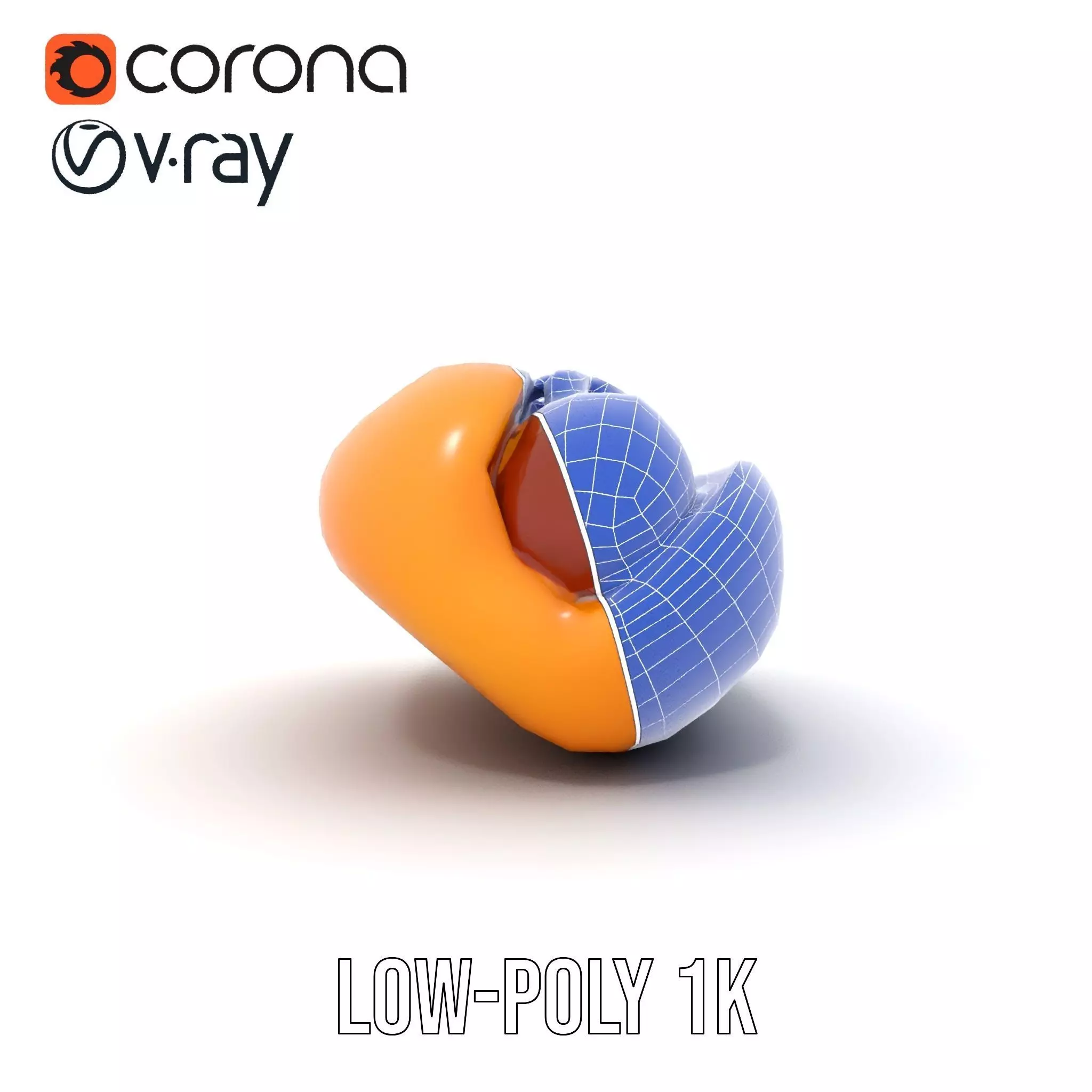 Hot Dog with Mustard Model Pack Low-poly 3D model_30