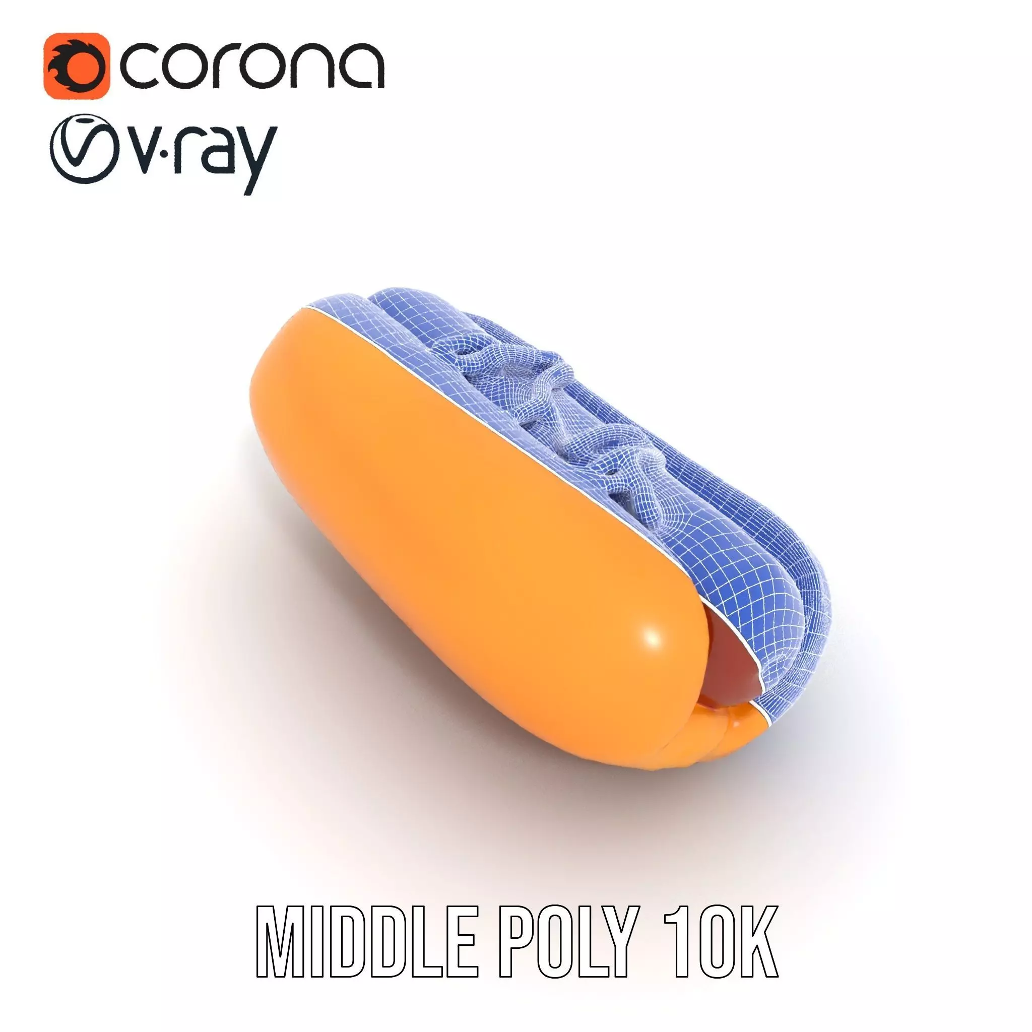 Hot Dog with Mustard Model Pack Low-poly 3D model_26